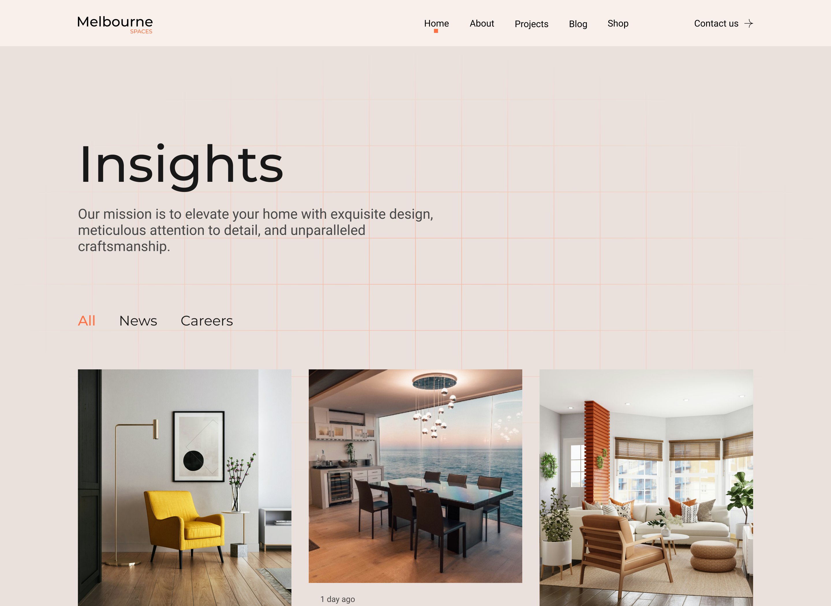 Interior Webflow Template Melbourne -Designed by Azwedo.com and Wedoflow.com