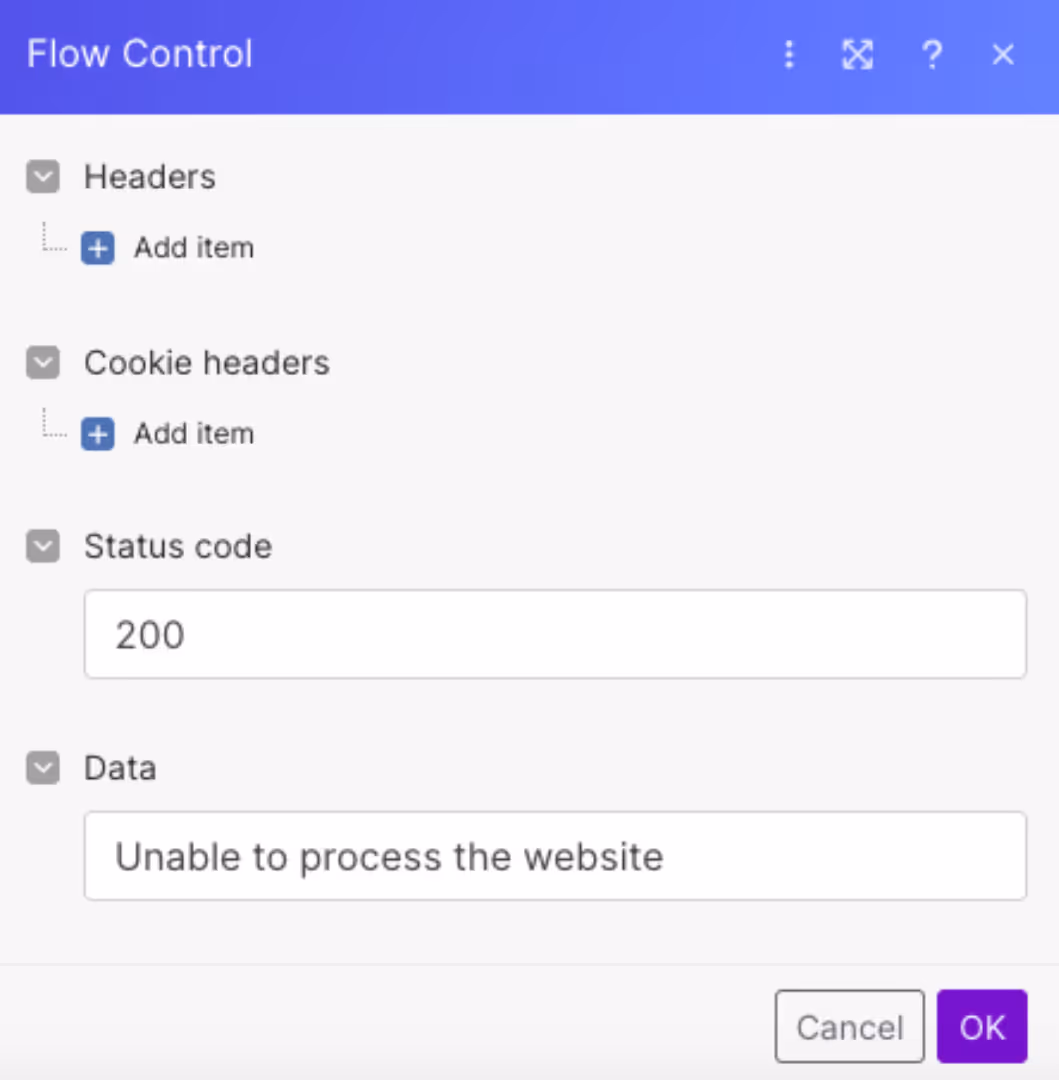 flow control