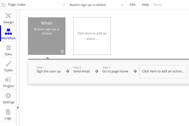 Bubble builder workflow