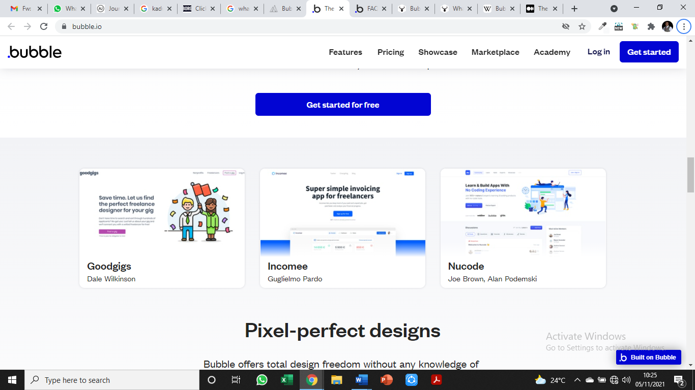 Bubble for visual programming