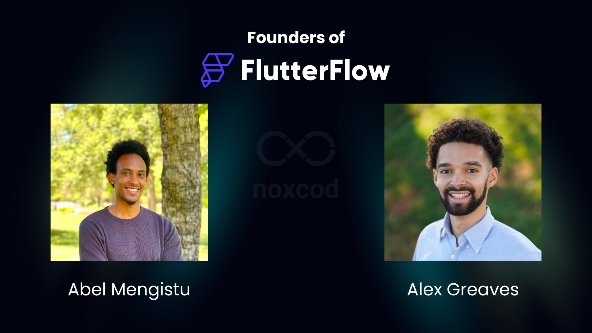 Founders of Flutterflow: Abel Mengistu and Alex Greaves