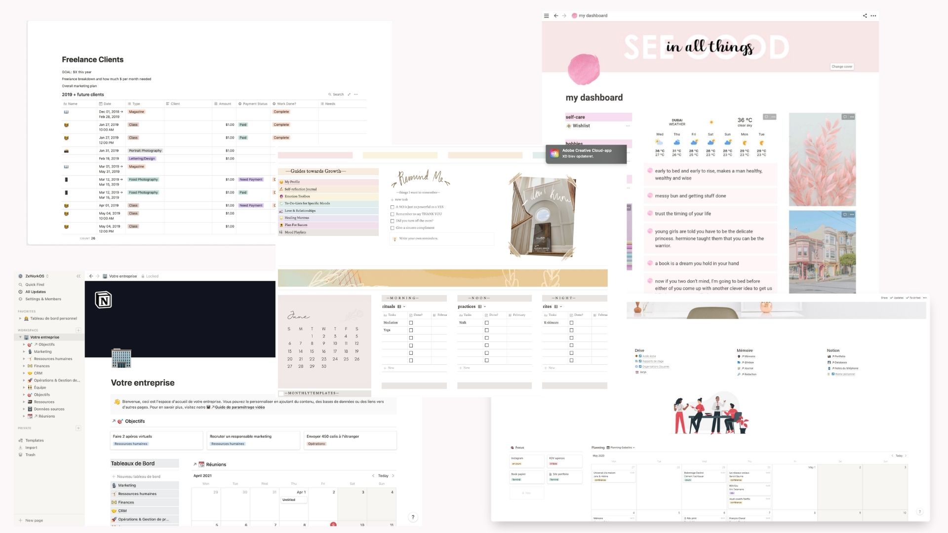 Build your Notion with fully customizable pages