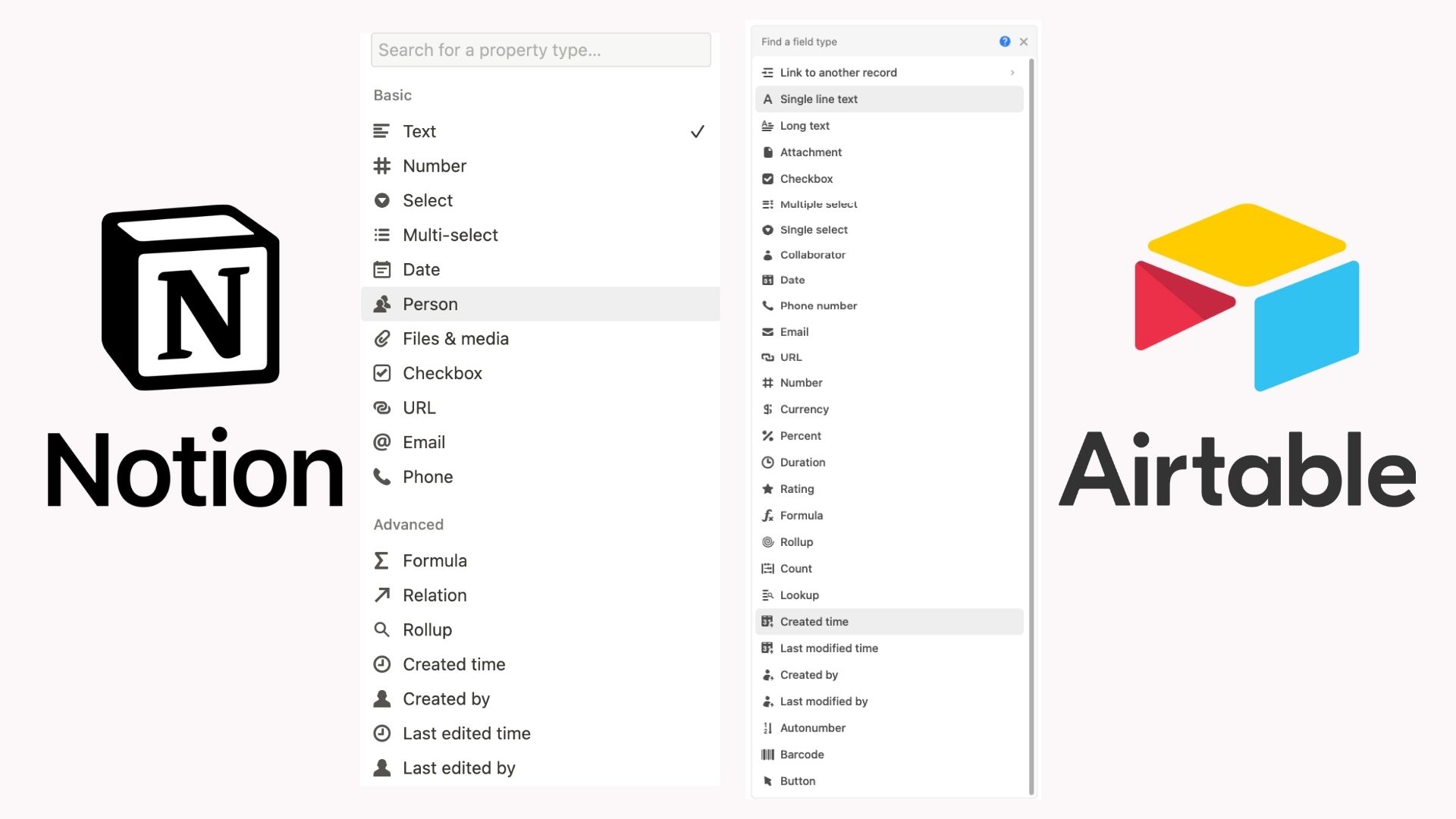 Notion VS Airtable: Data base possibilities