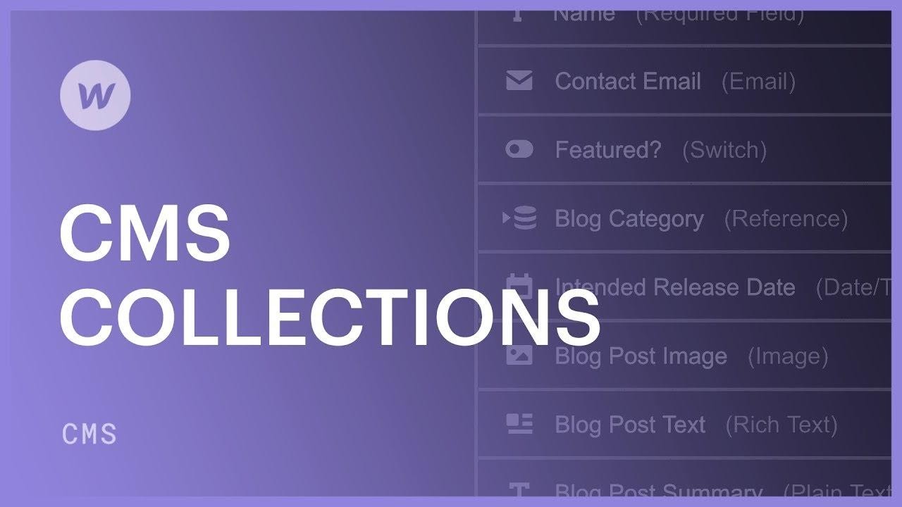 CMS Collections | Webflow University