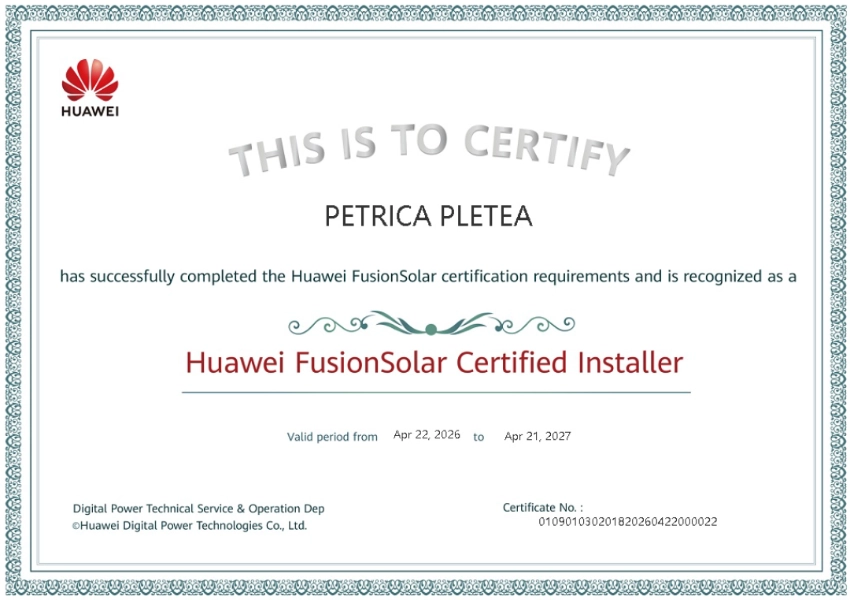partener-certificat-huawei-fusion-solar