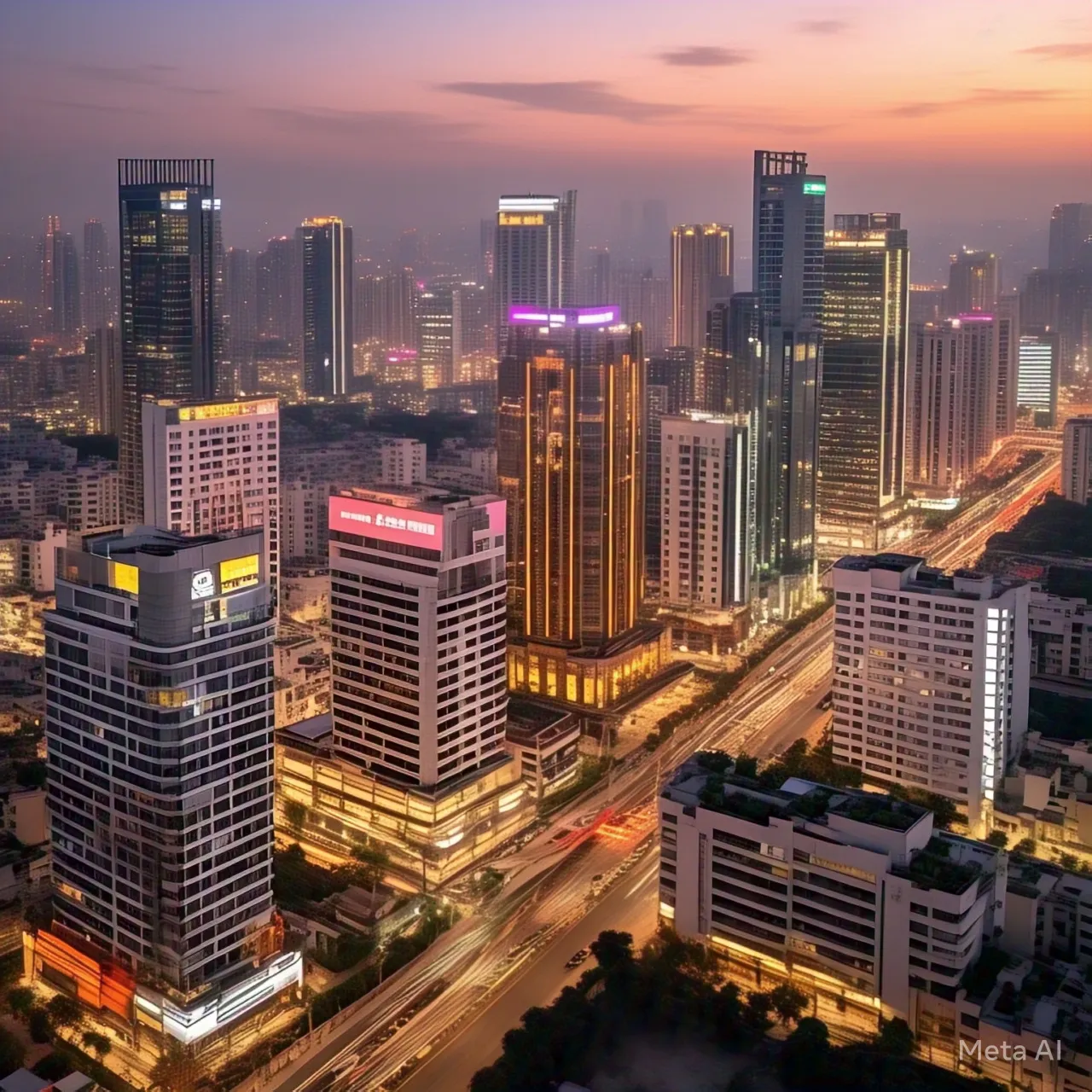 Modern skyline of Greater Noida showcasing commercial real estate growth potential for investors.