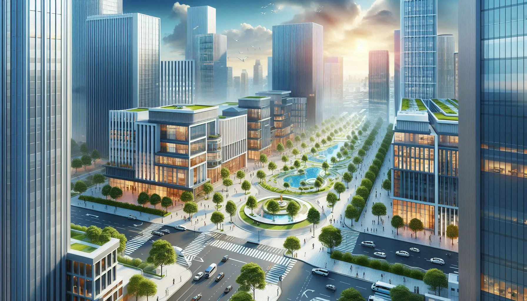 Contemporary IT Park or office building in Greater Noida, signifying the demand for quality office space.