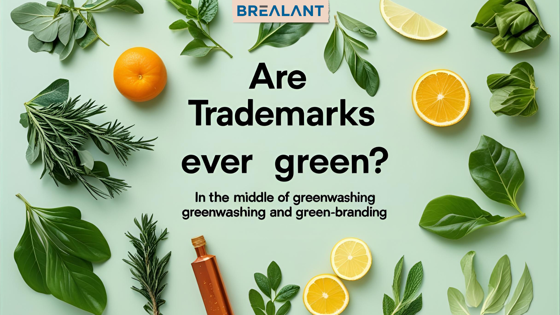 Are Trademarks Ever Green? In the middle of greenwashing and green-branding