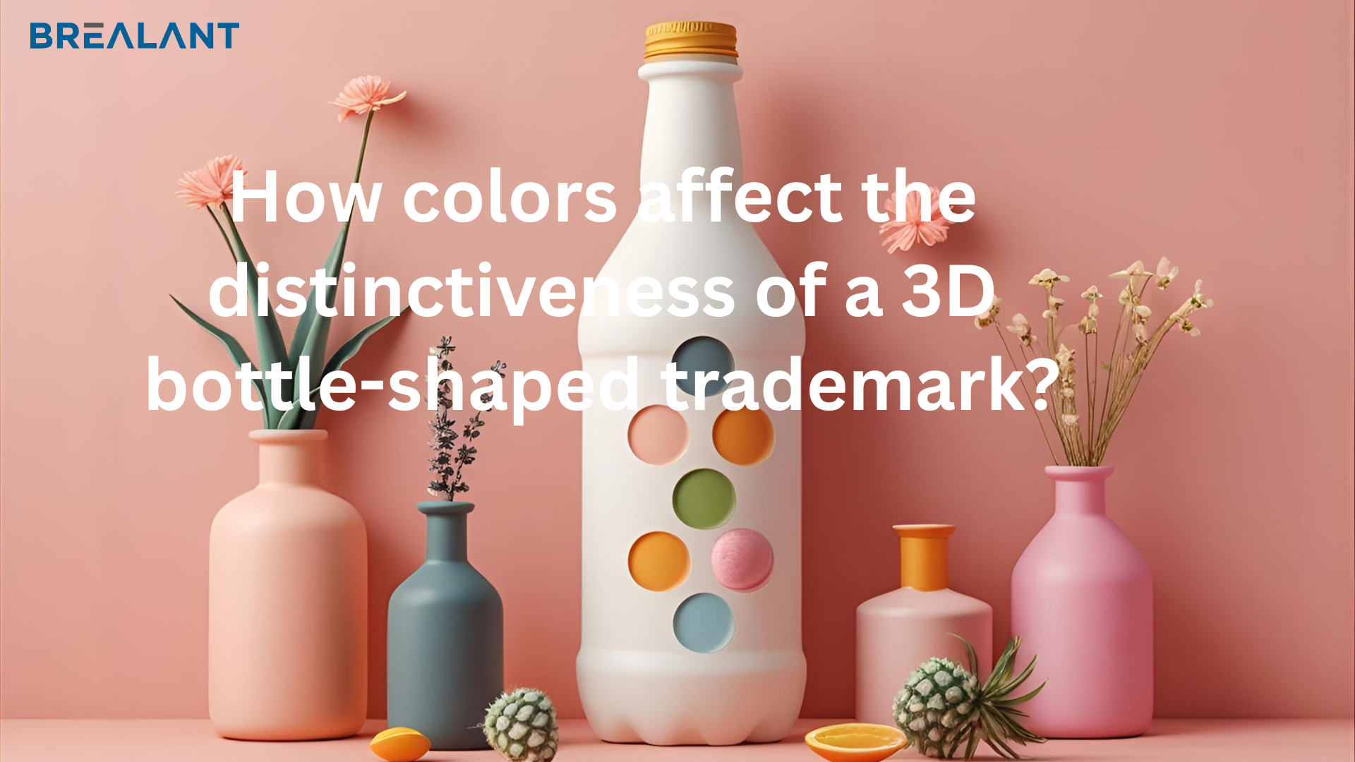 How colors affect the distinctiveness of a 3D bottle-shaped trademark?