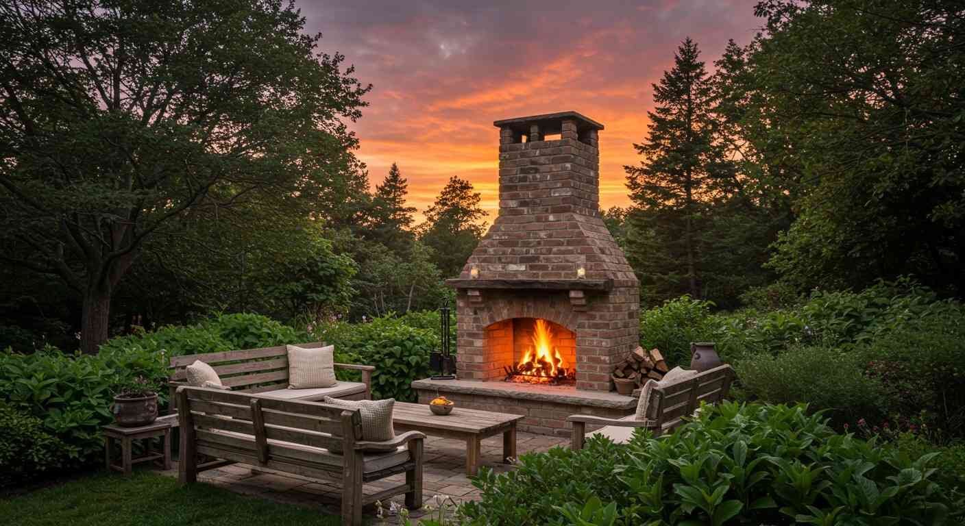 Outdoor Fireplaces in Surrey, BC | HomeFront: Heating and Air