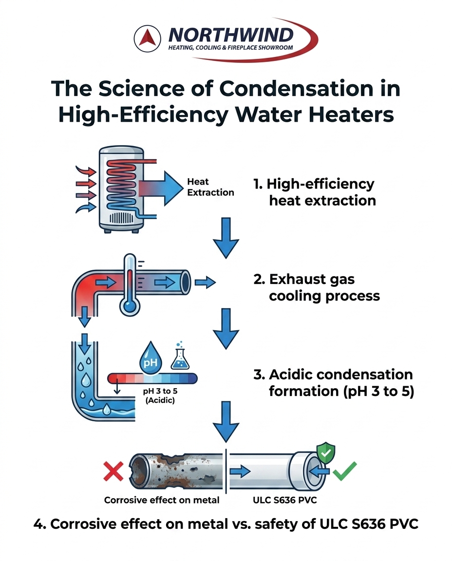 The Science of Condensation in High-Efficiency Water Heaters