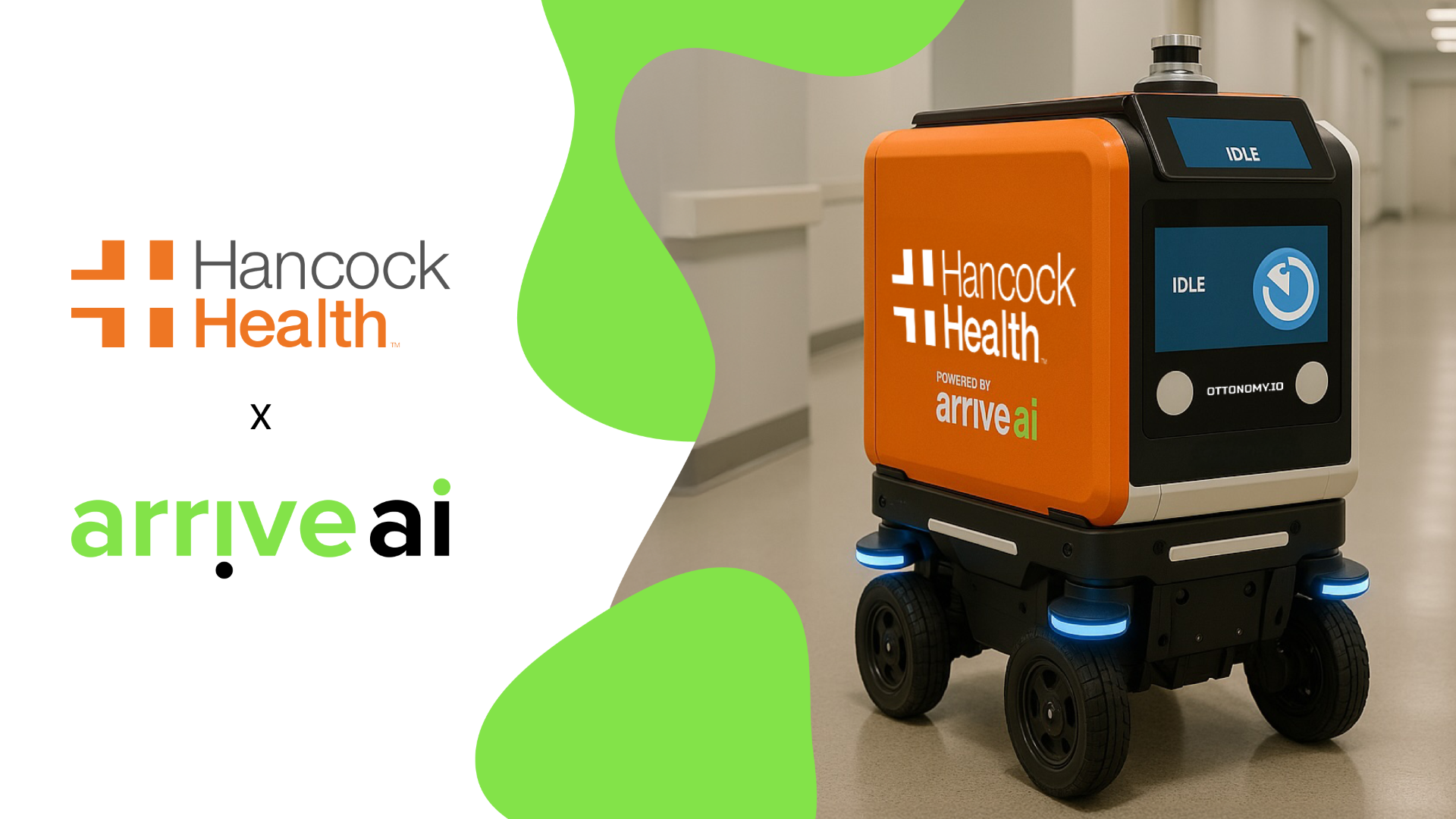 Arrive AI and Hancock Health Launch Robotic Medical Deliveries at Hancock Regional Hospital