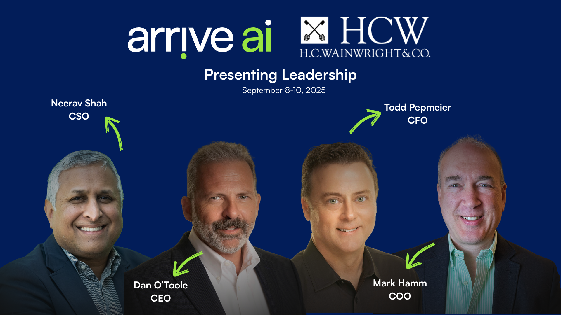 CORRECTION FROM SOURCE: Arrive AI to Participate in H.C. Wainwright 27th Annual Global Investment Conference