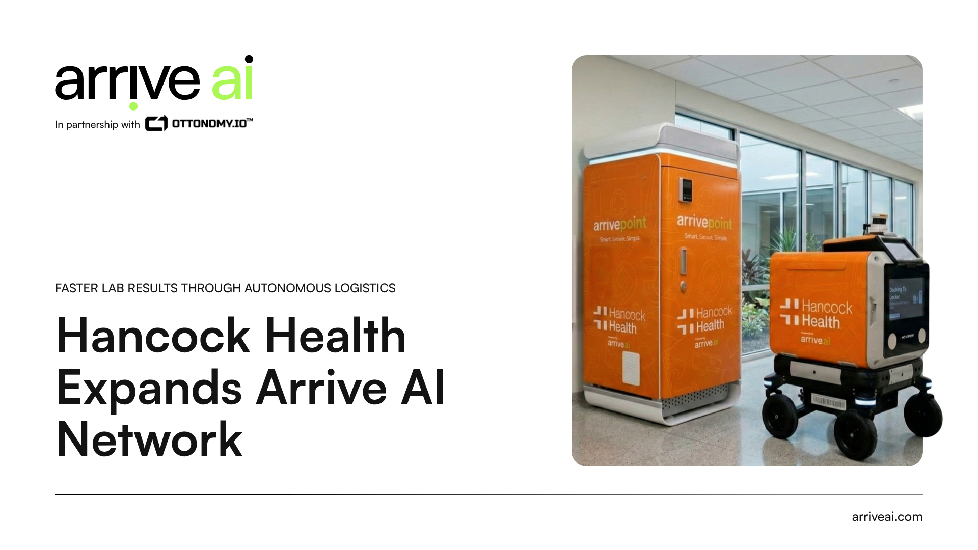 Successful Initial Deployment Drives Arrive Point Expansion at Hancock Health