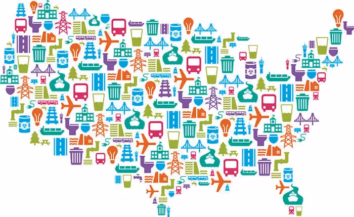 USA map icons