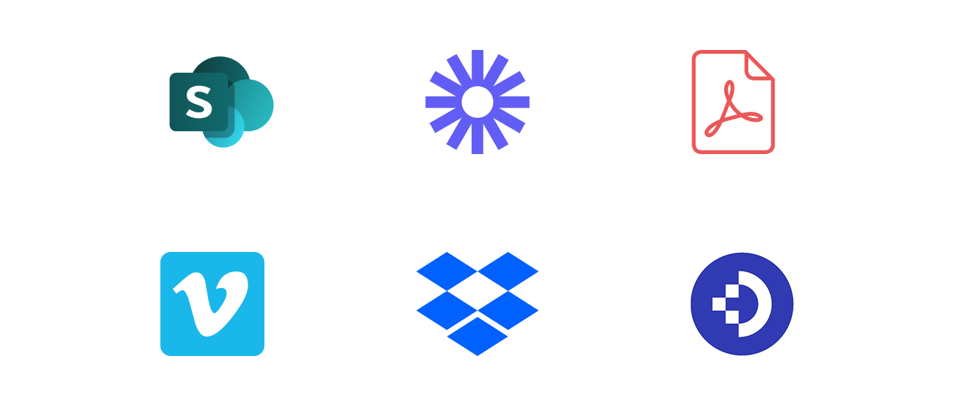 Share sales, marketing, and product collateral with partners.