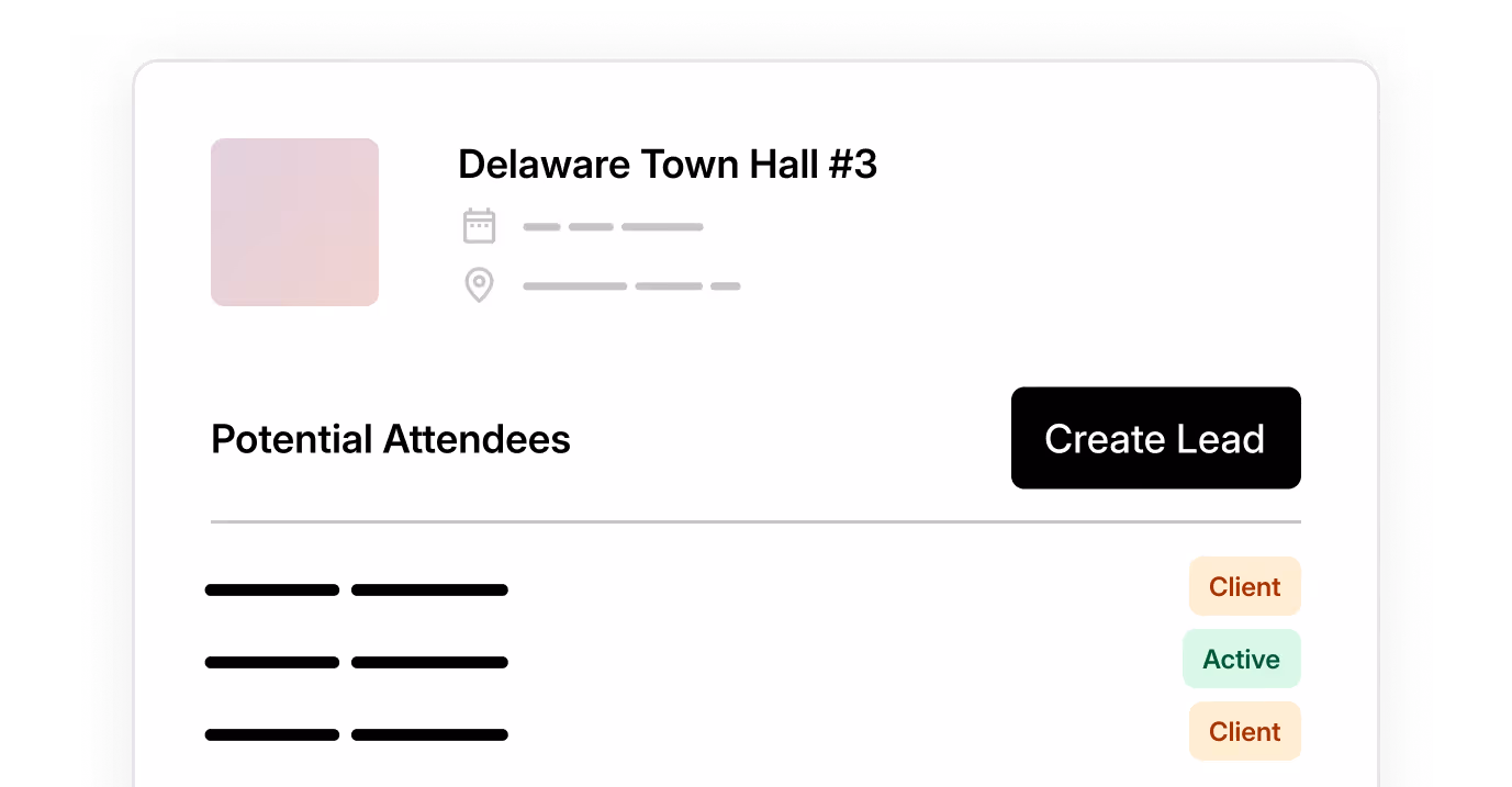Capture qualified leads at events without manual entry — all tied back to Salesforce.