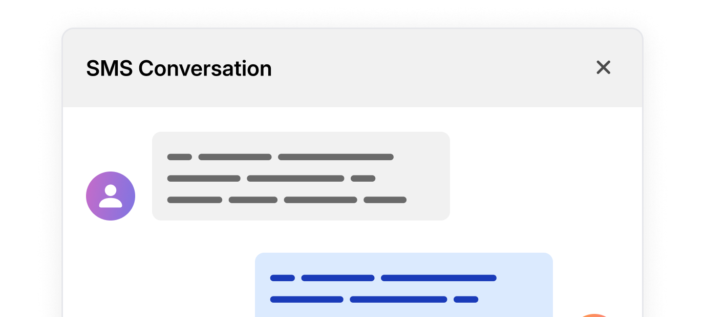 All SMS replies automatically logged to the correct Matter — no manual tagging.