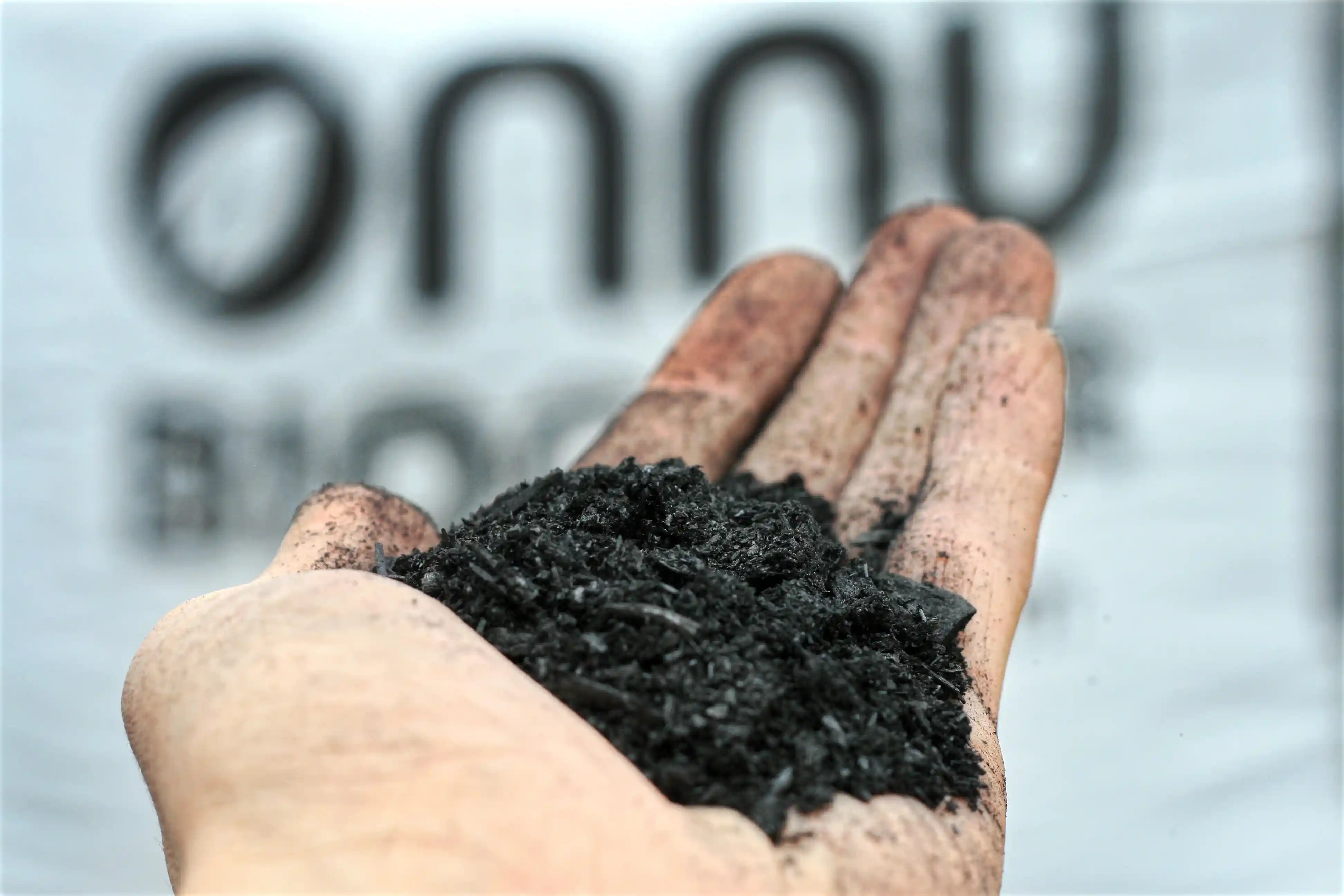 Biochar in hand