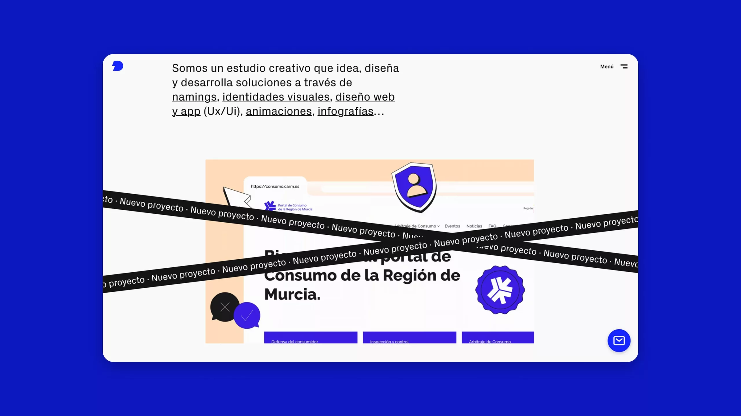 Ejemplo de web con marquesina infinita