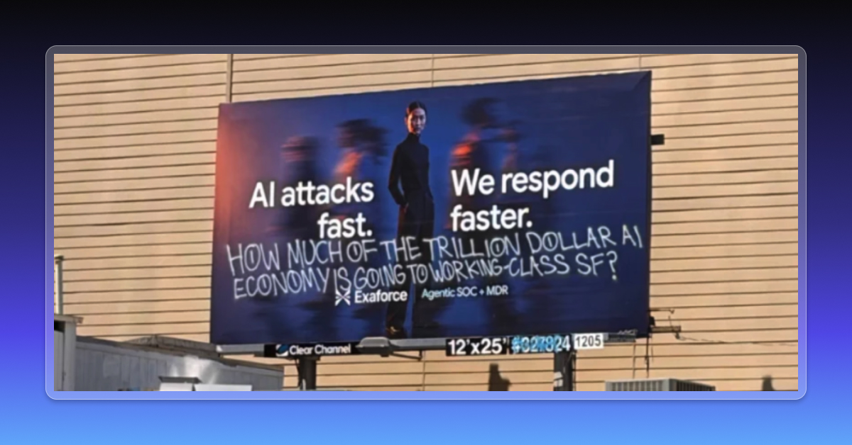 San Francisco tattooed Exaforce’s first billboards campaign. And honestly, we get it.