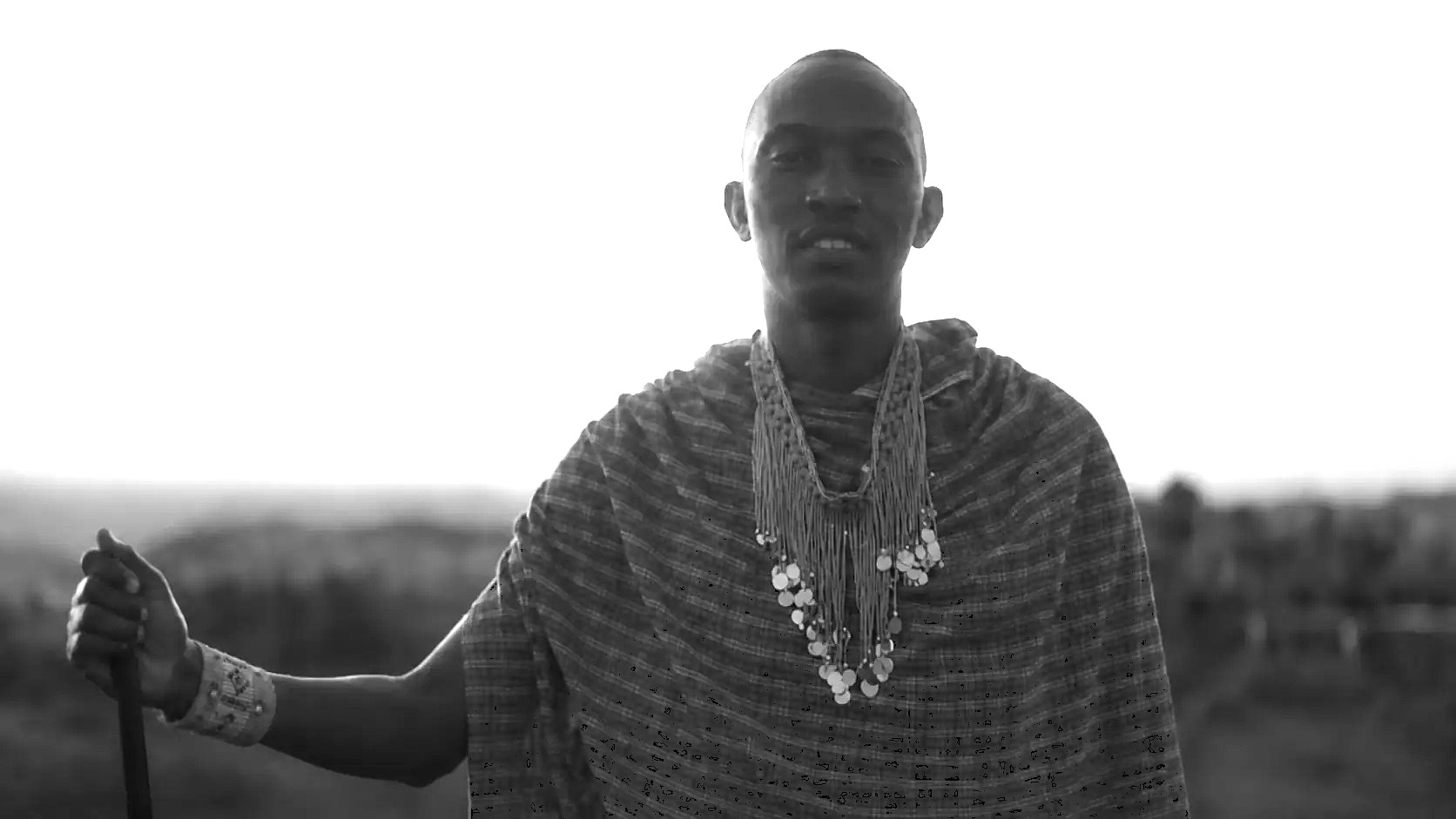 A Maasai man wearing traditional beadwork at Osiligi-lai Maasai Lodge