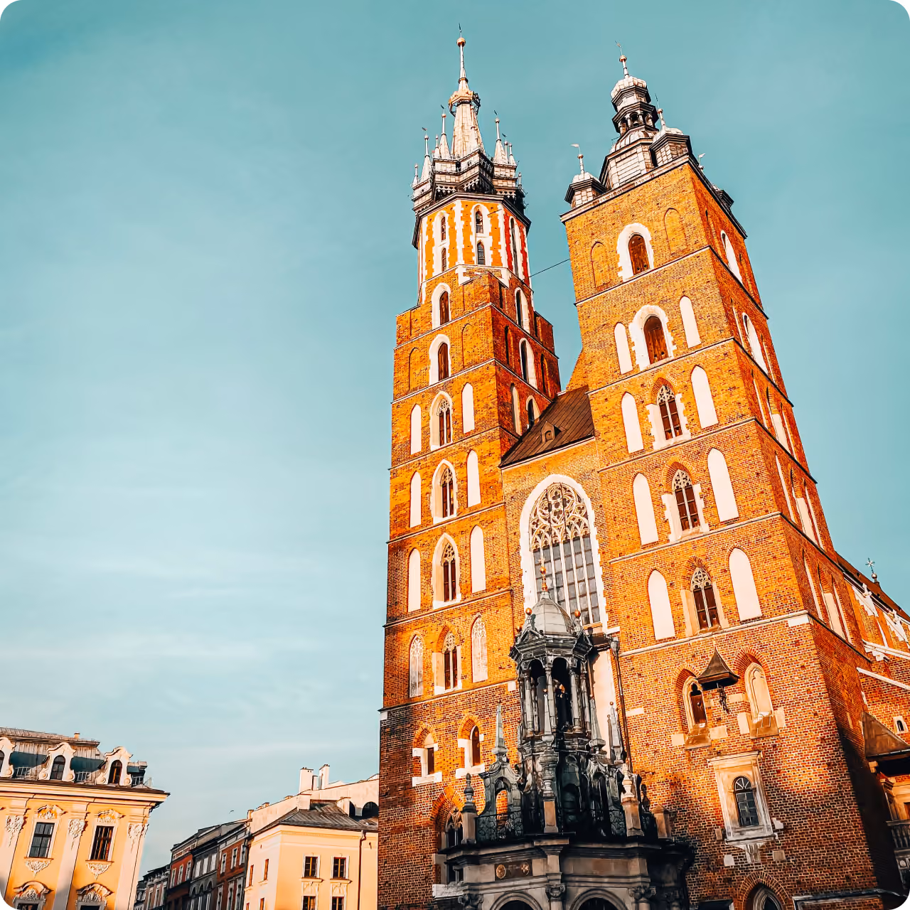 Zdjęcie reprezentujące Kraków, gdzie znajdują się akademiki StudentSpace przy ul. Wita Stwosza 16, ul. Wita Stwosza 22 oraz al. 29 Listopada 98.