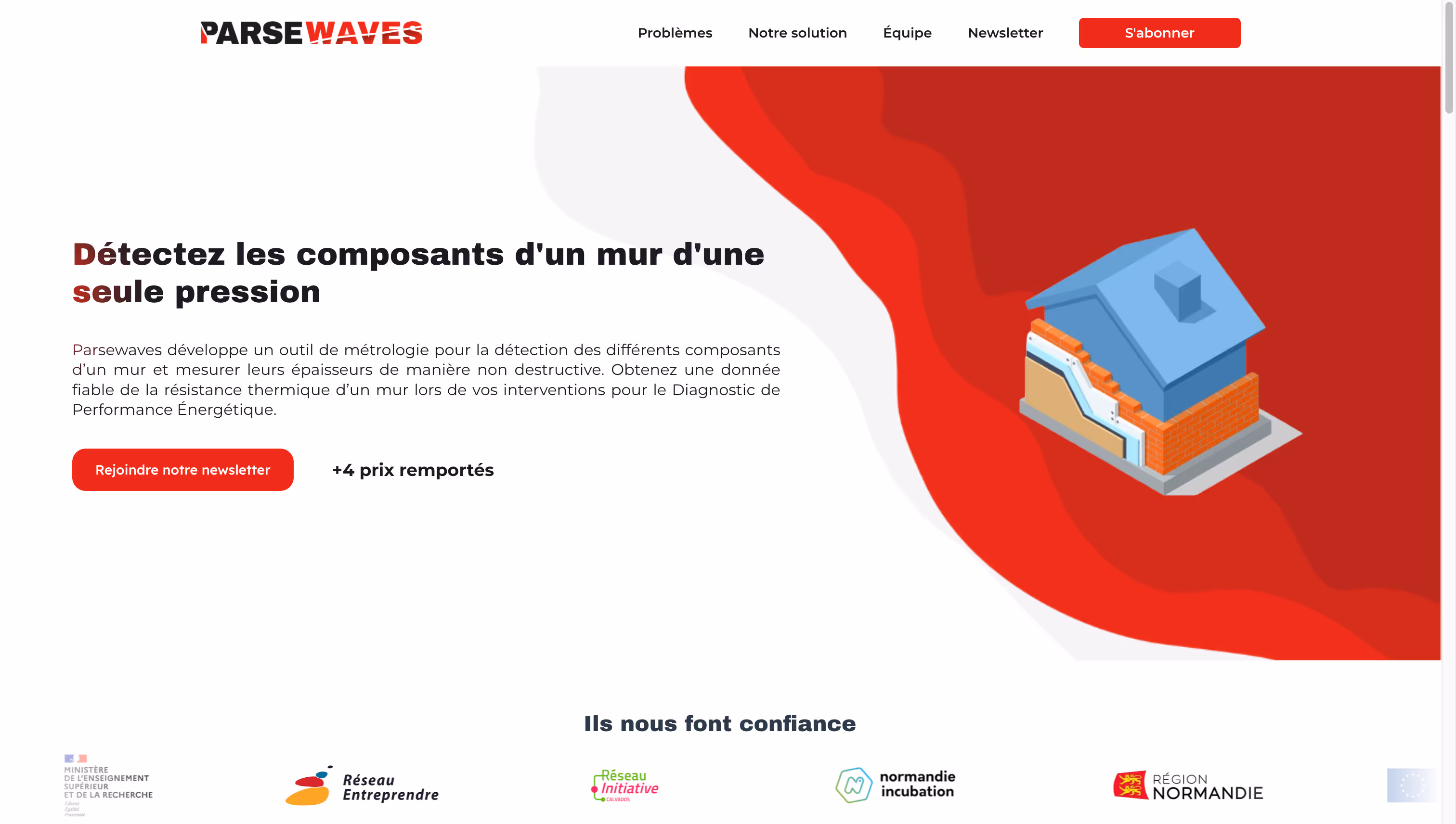 Landing page - Parsewaves