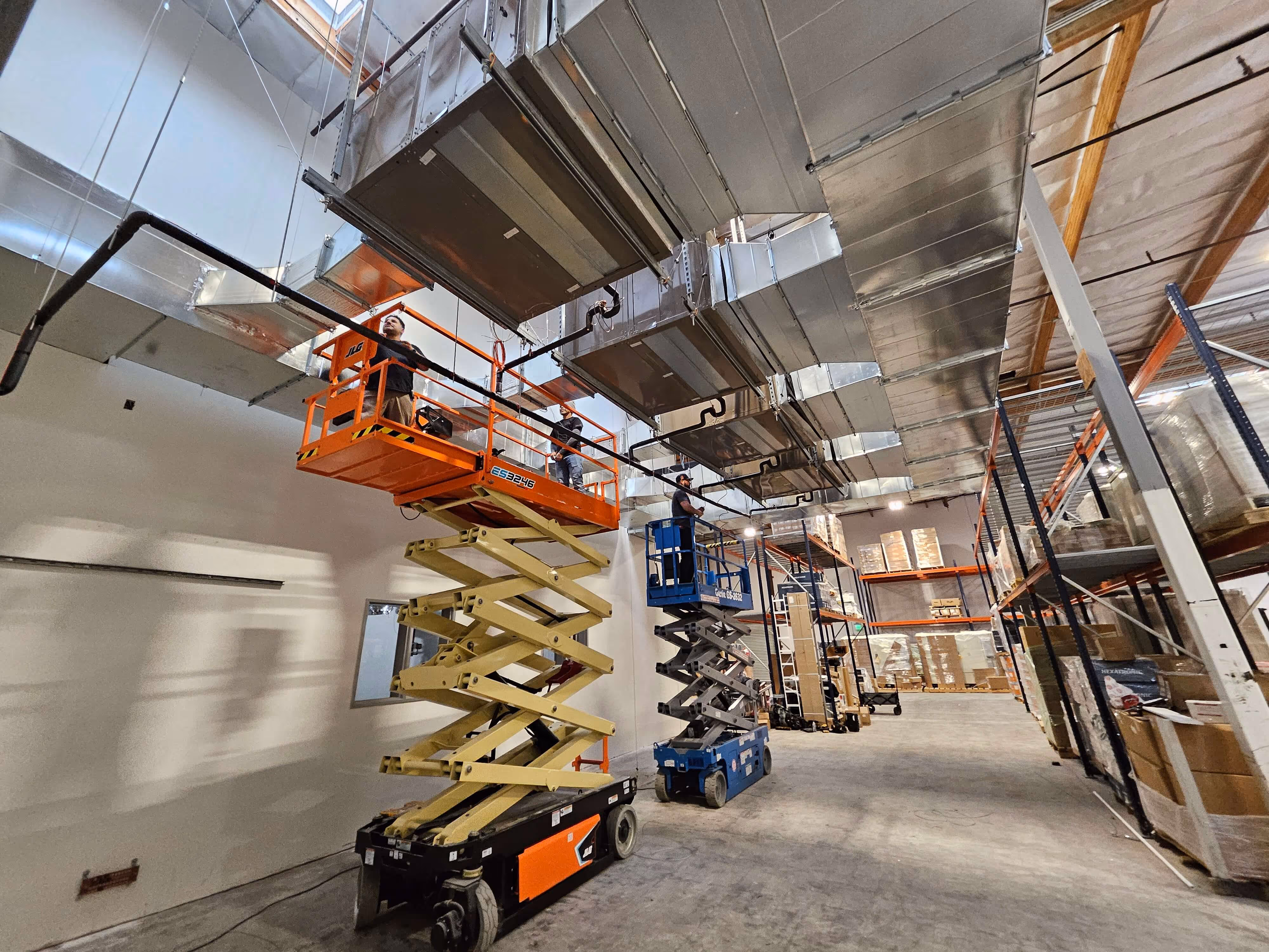 york-split-unit-supply-ducting-installation