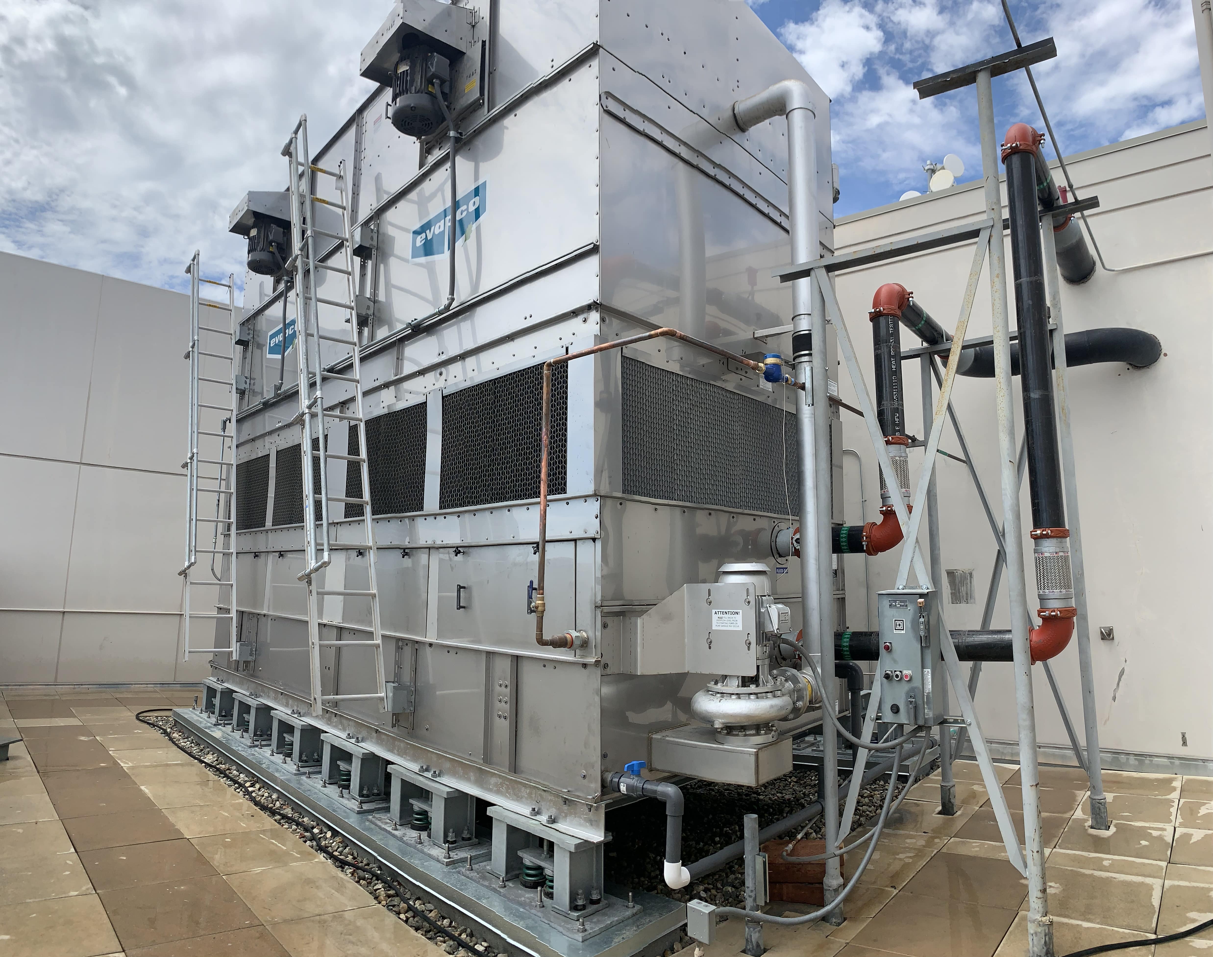 new-evapco-cooling-tower-and-condenser-loop-piping