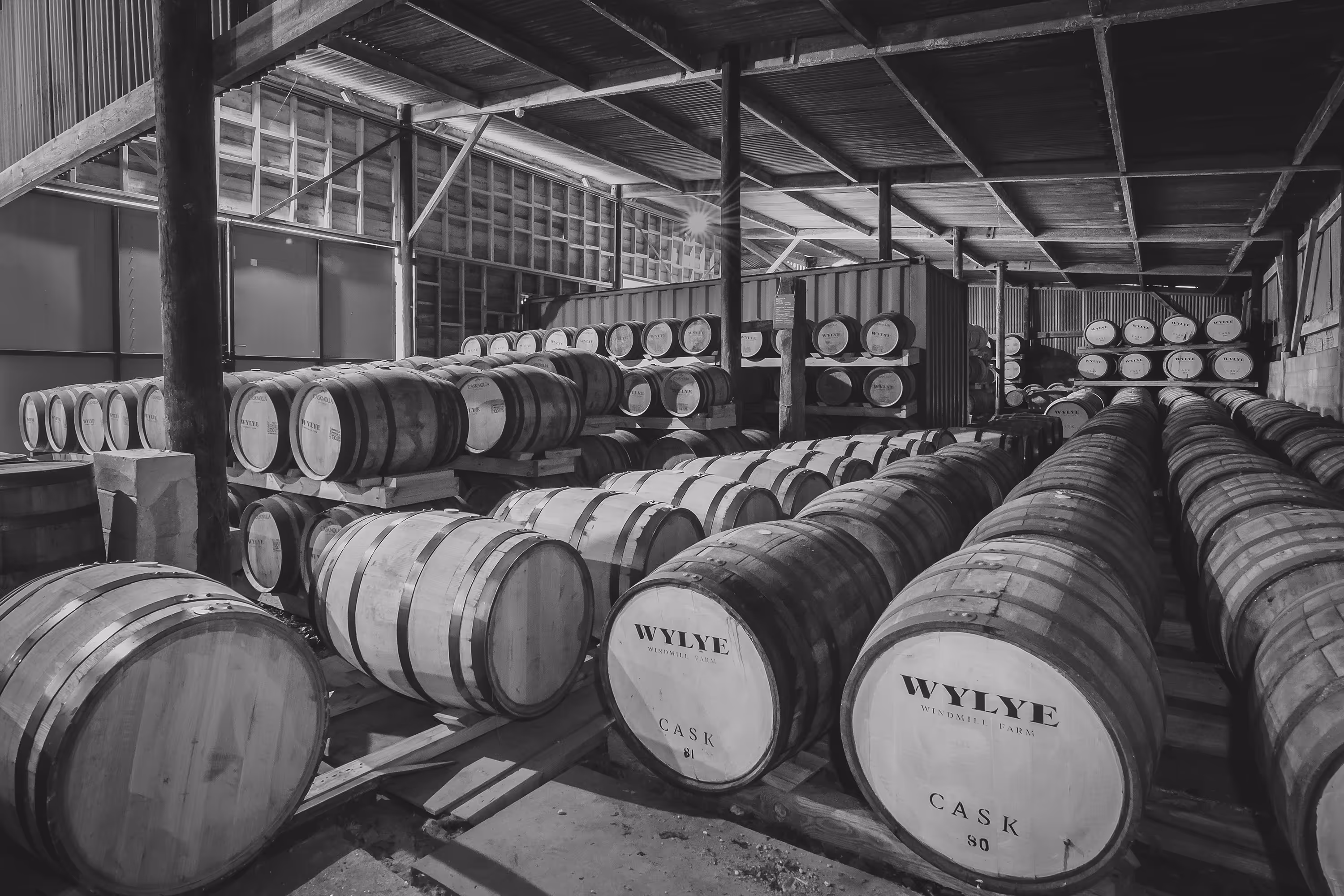Cowsheds Casks Bay Close Up