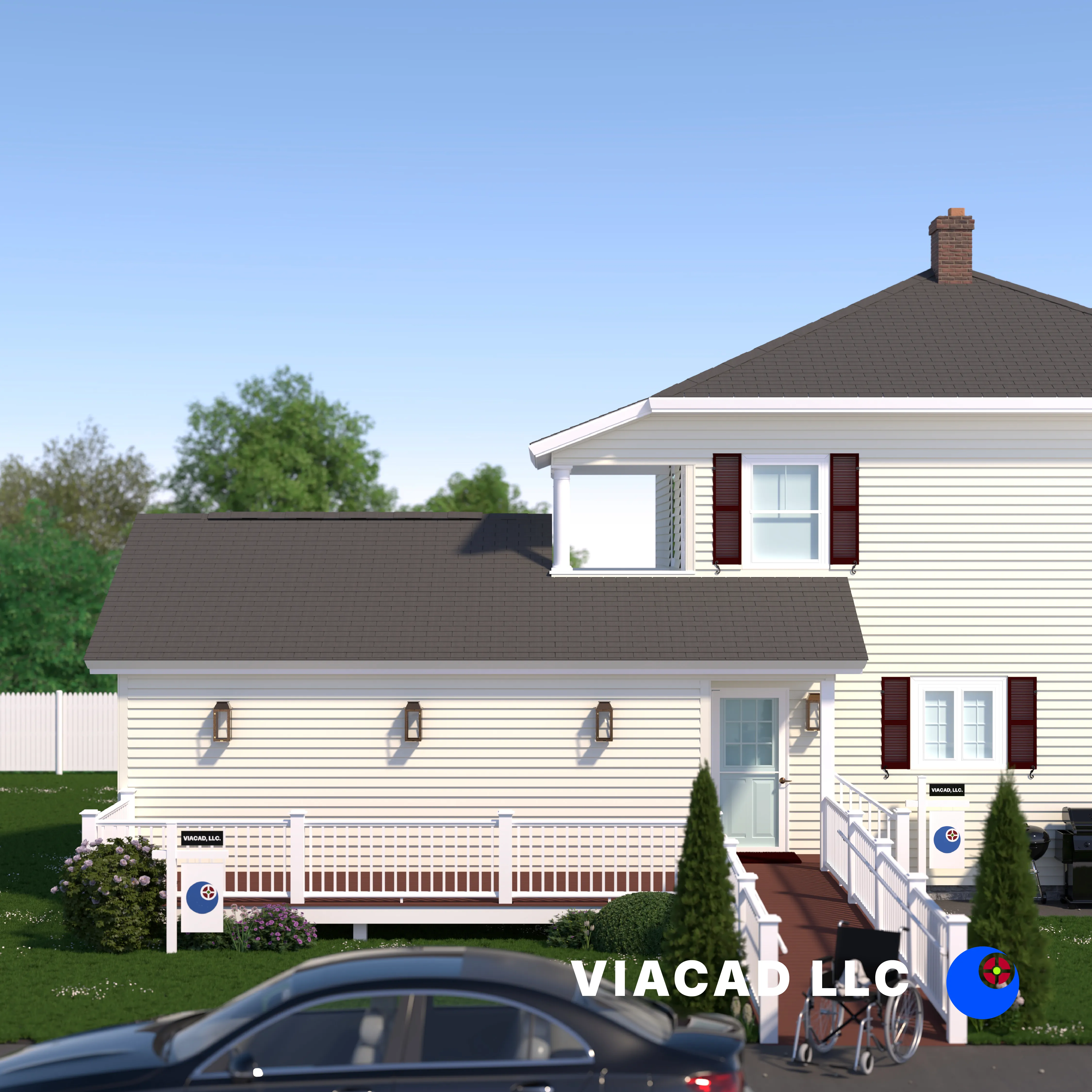 ADA Home Addition in Worcester, MA by VIACAD, LLC