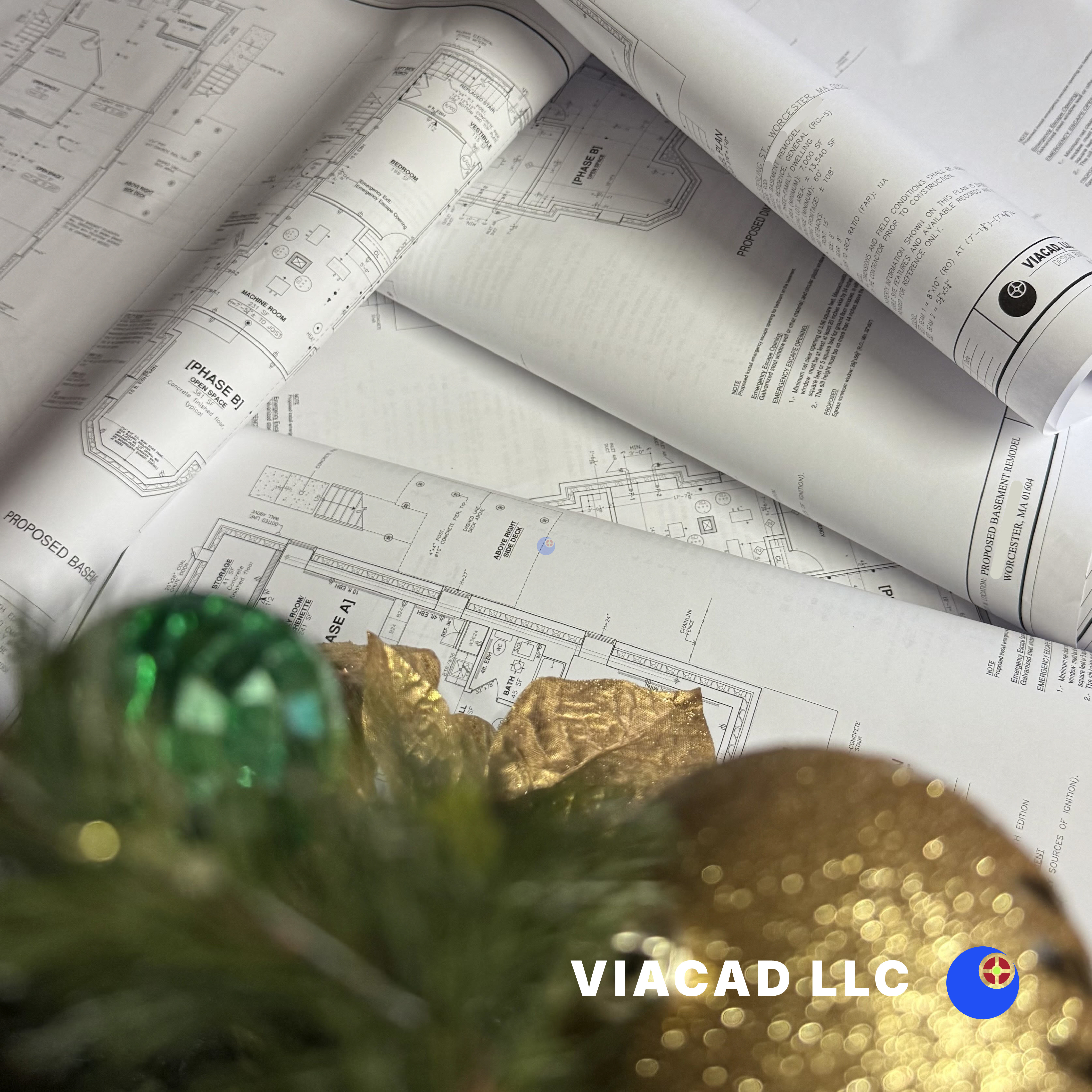 Basement Remodel in Worcester, MA by VIACAD, LLC