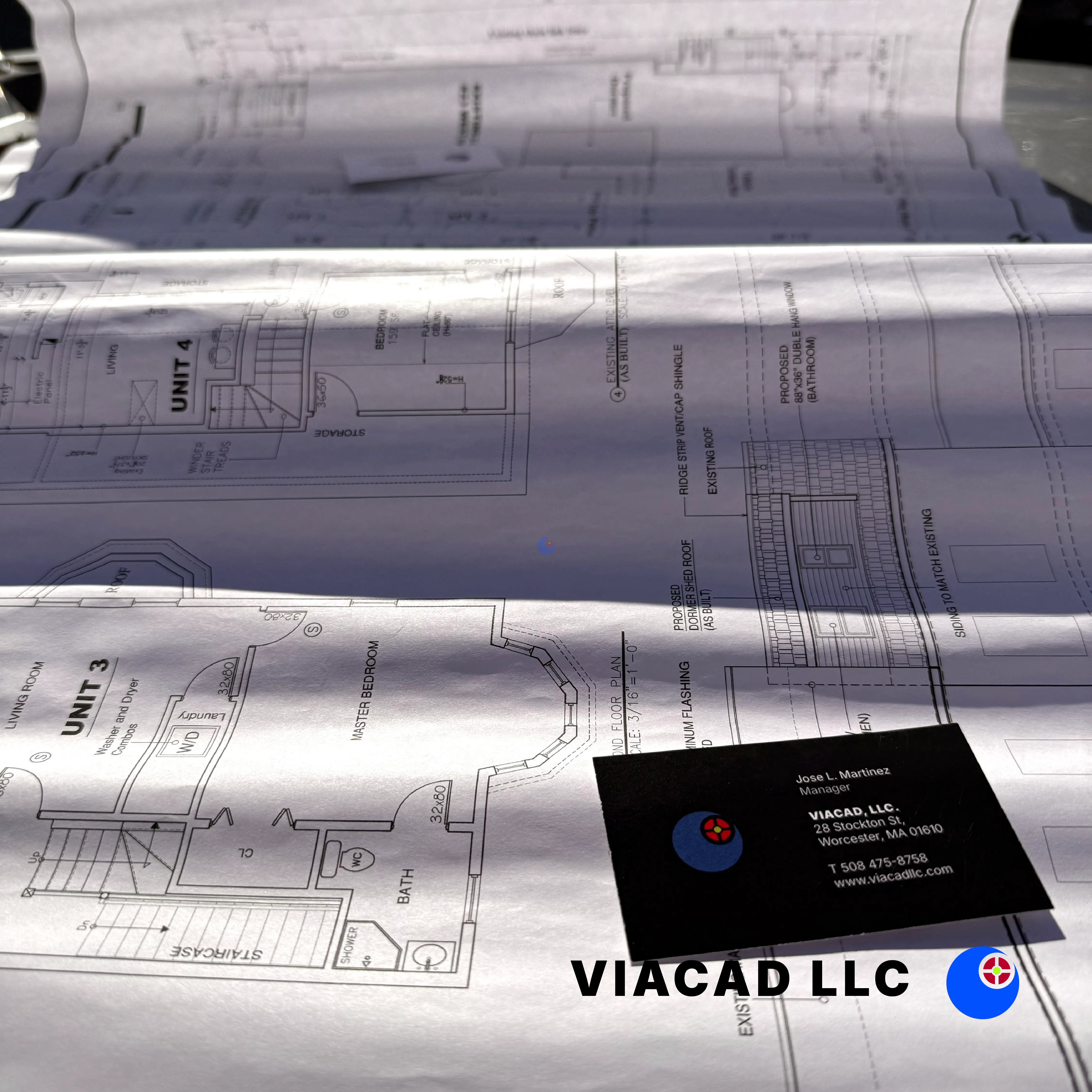 Lowell, Massachusetts: Three Family Remodel Blueprints by VIACAD, LLC