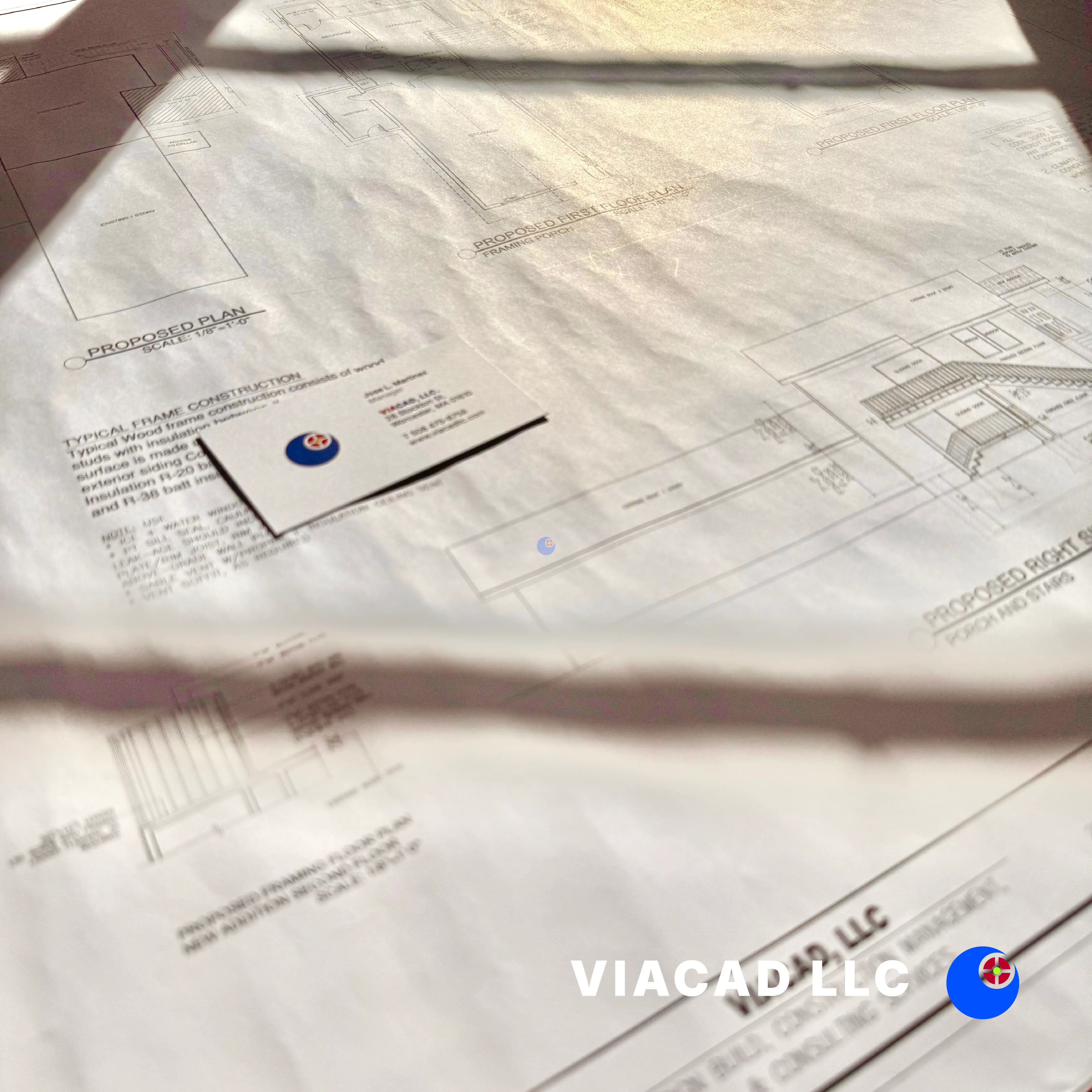 Shrewsbury, Massachusetts: Home Addition & Porch Blueprints by VIACAD, LLC