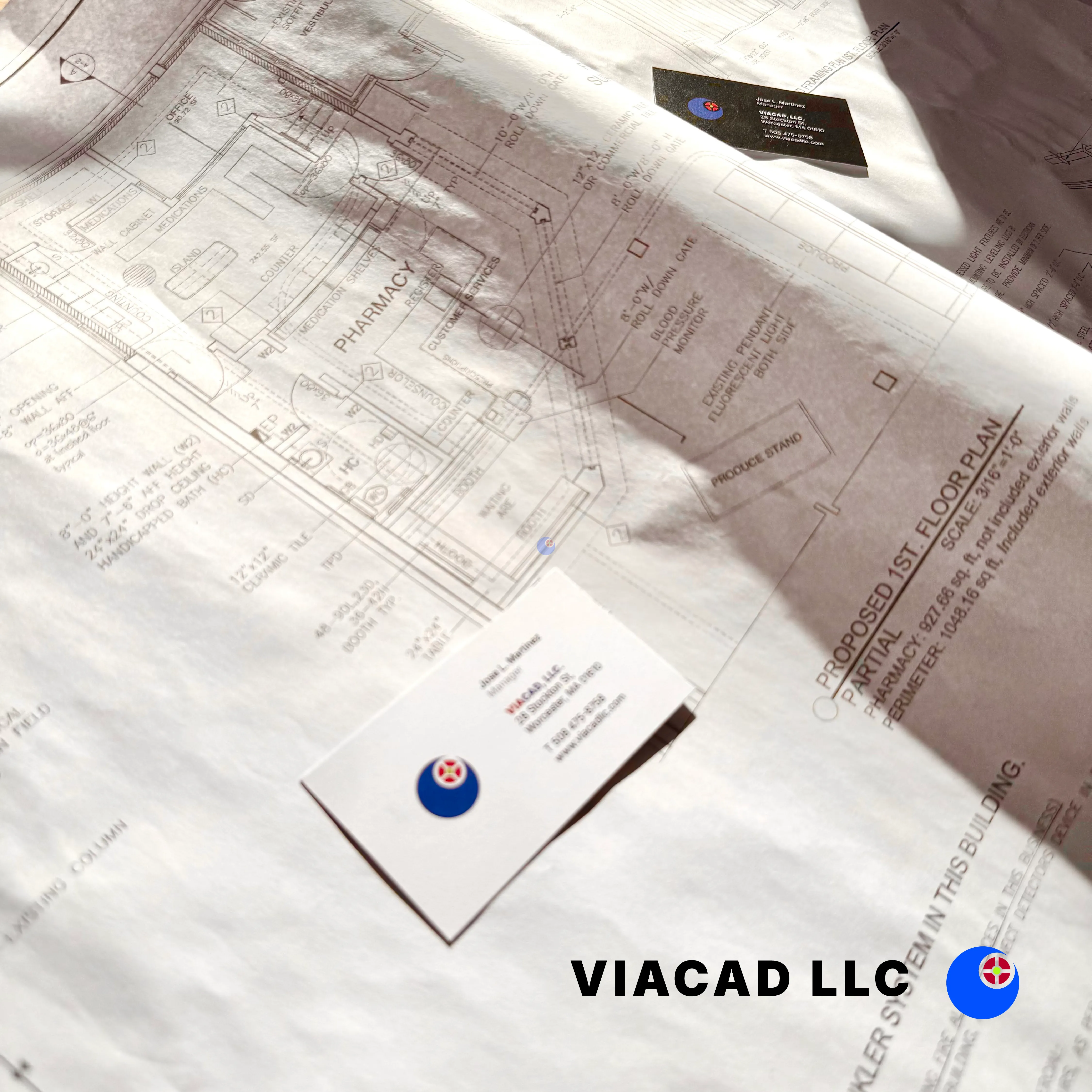 Springfield, Massachusetts: Pharmacy Blueprints by VIACAD, LLC (Quality Zone Pharmacy)