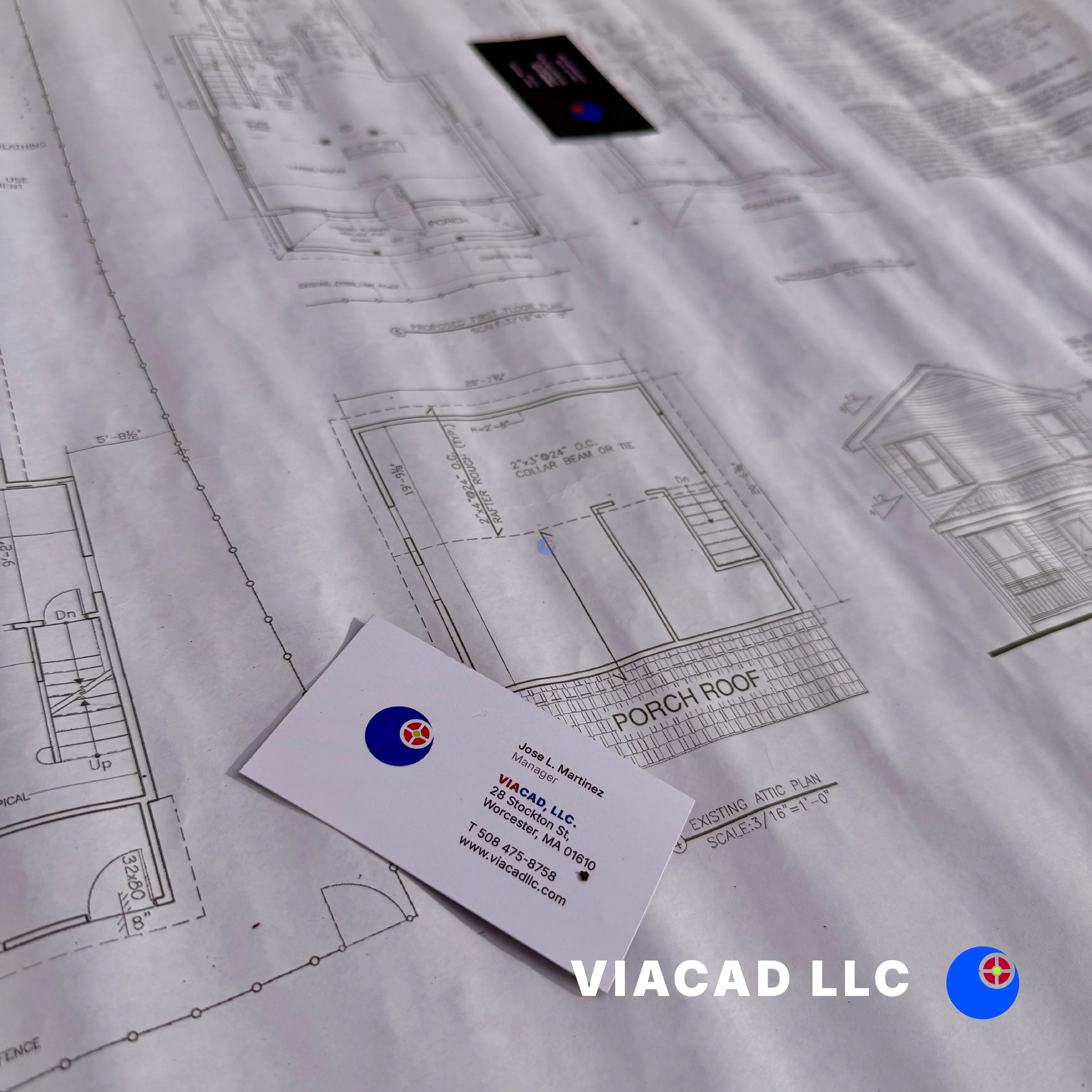 Worcester, Massachusetts: Home Renovation Blueprints by VIACAD, LLC