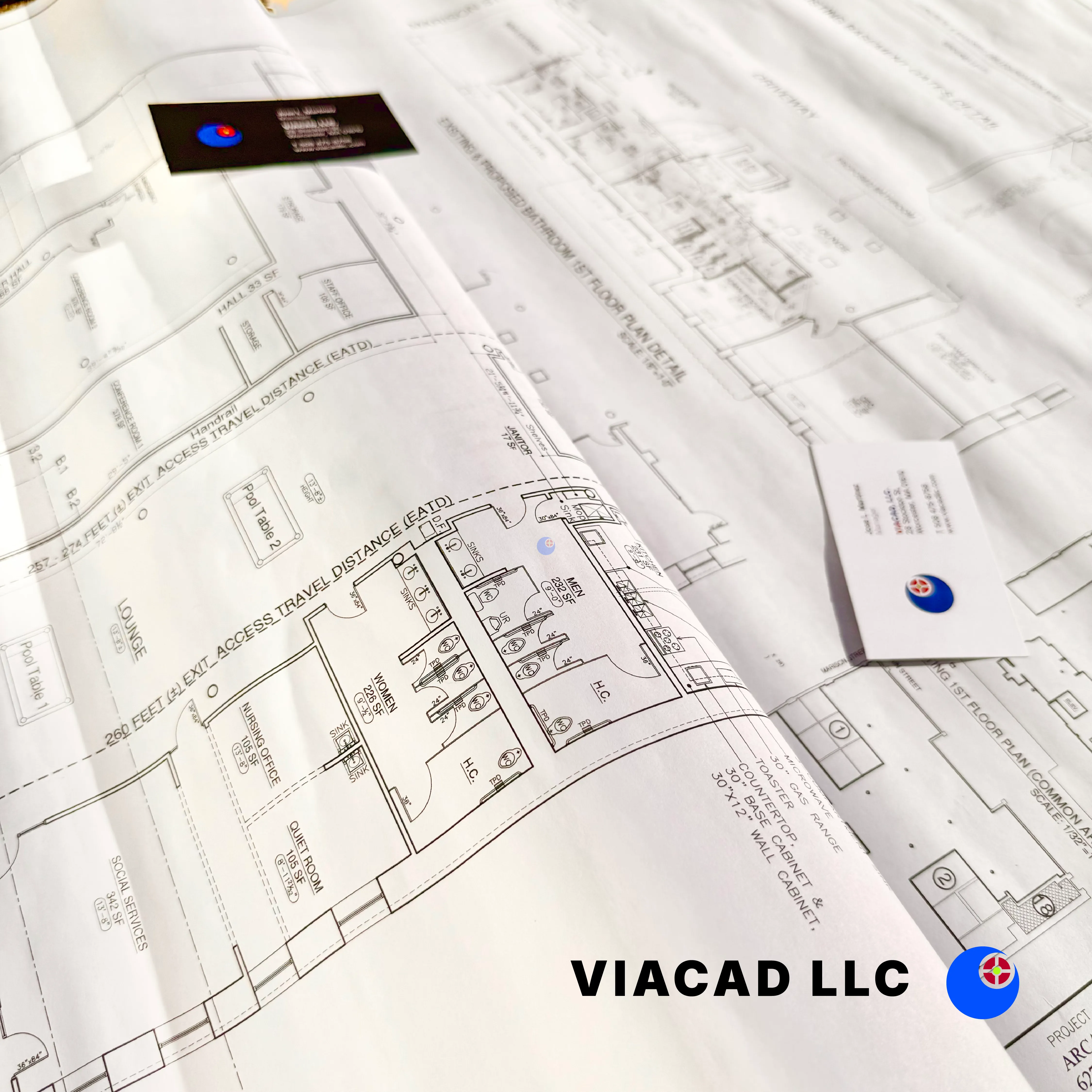 Worcester, Massachusetts: Commercial Renovation & Remodel Blueprints by VIACAD, LLC (ARCA Adult Health Center)