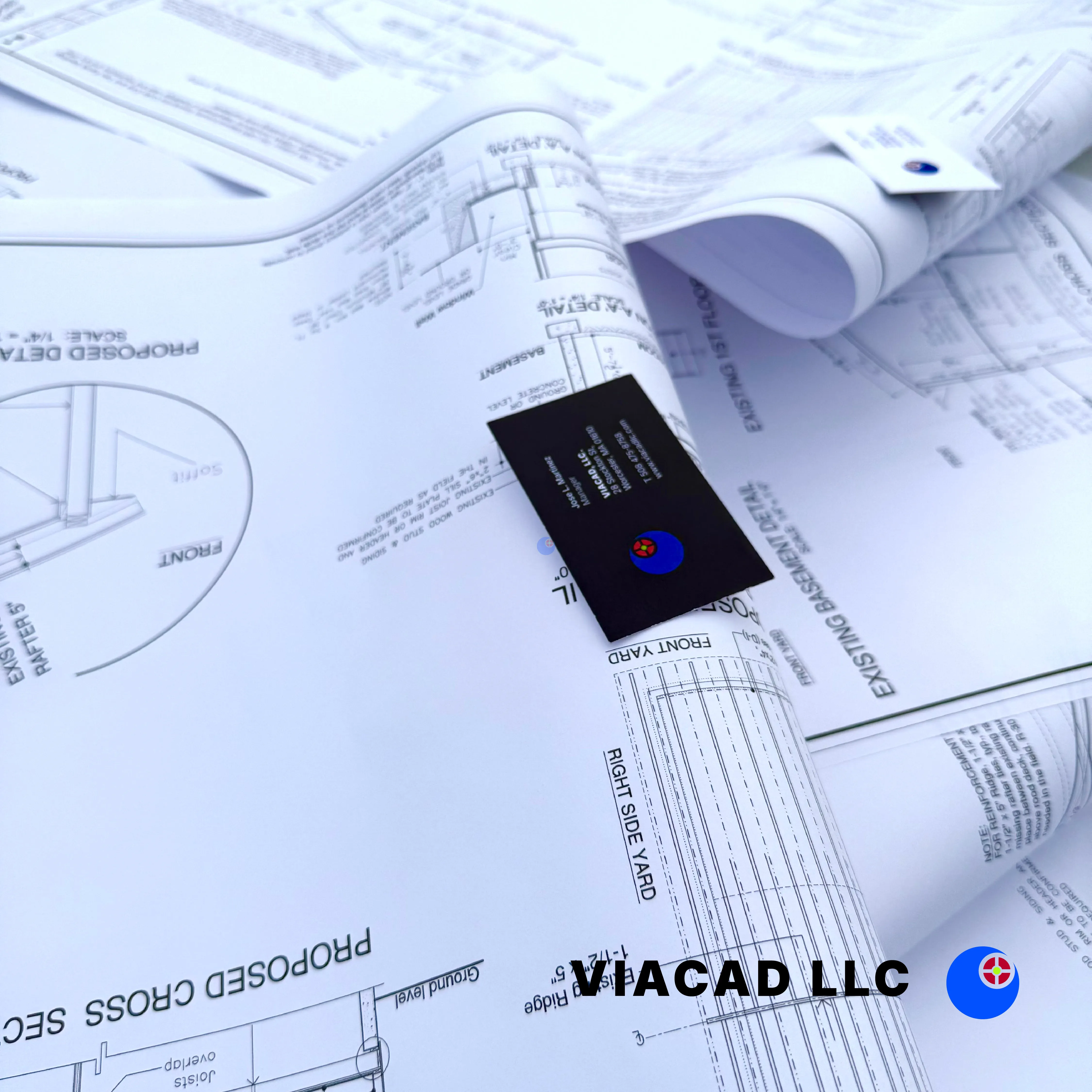 Permit & Construction Drawings of a Home Renovation & Remodel in Chicopee, Massachusetts by VIACAD, LLC