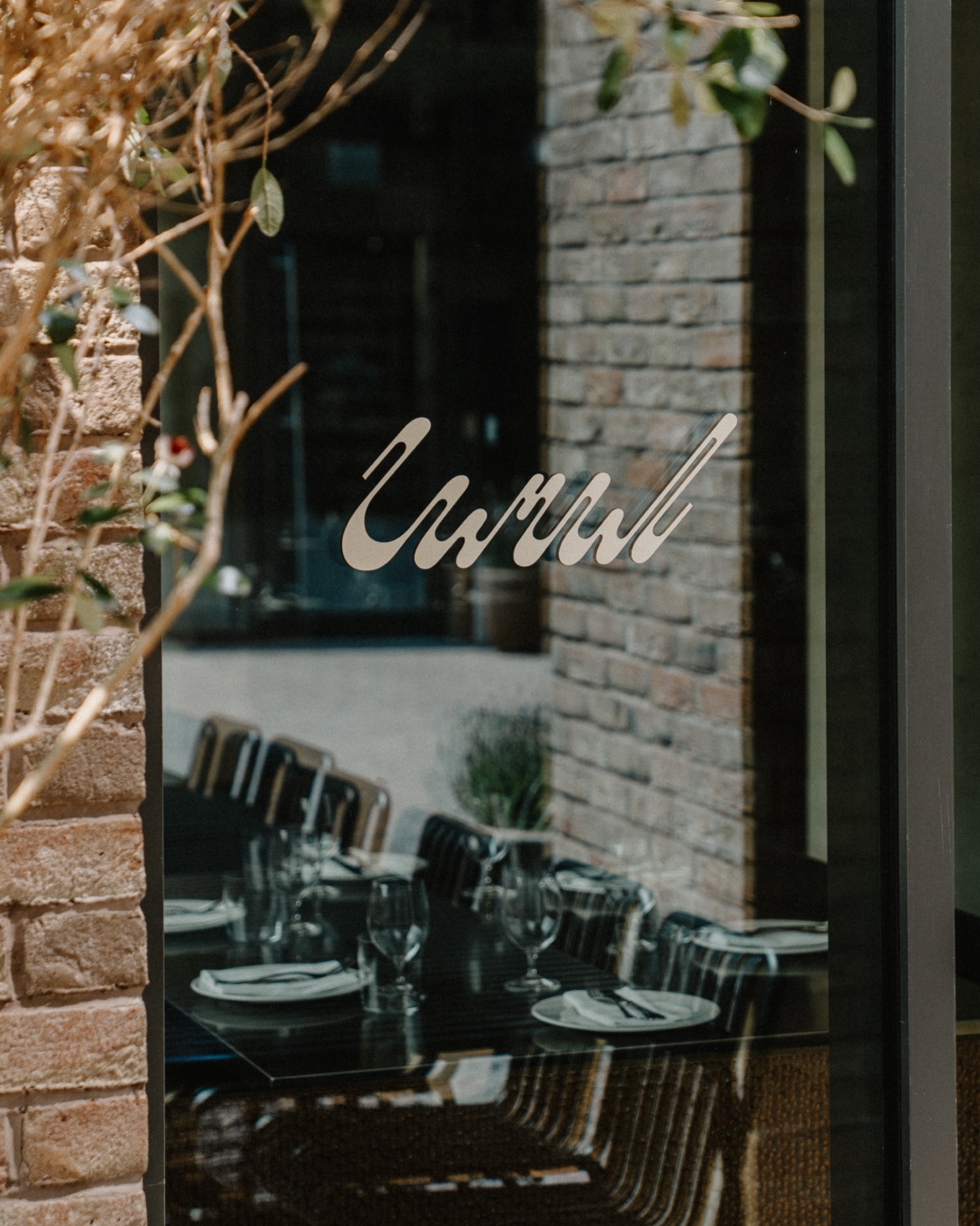 A view of the windows of Canal restaurant
