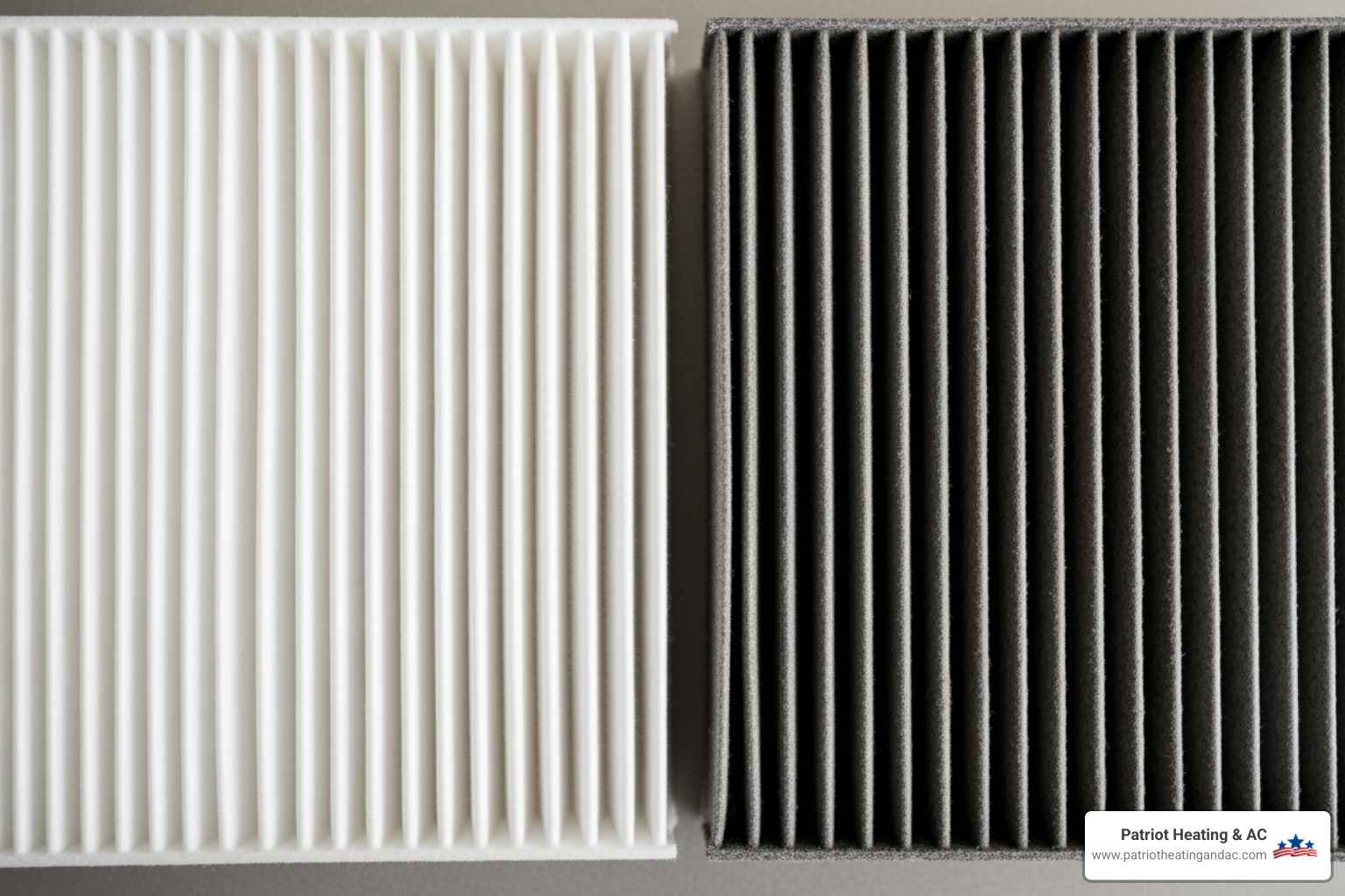 Dirty and clean air filter - AC maintenance plan