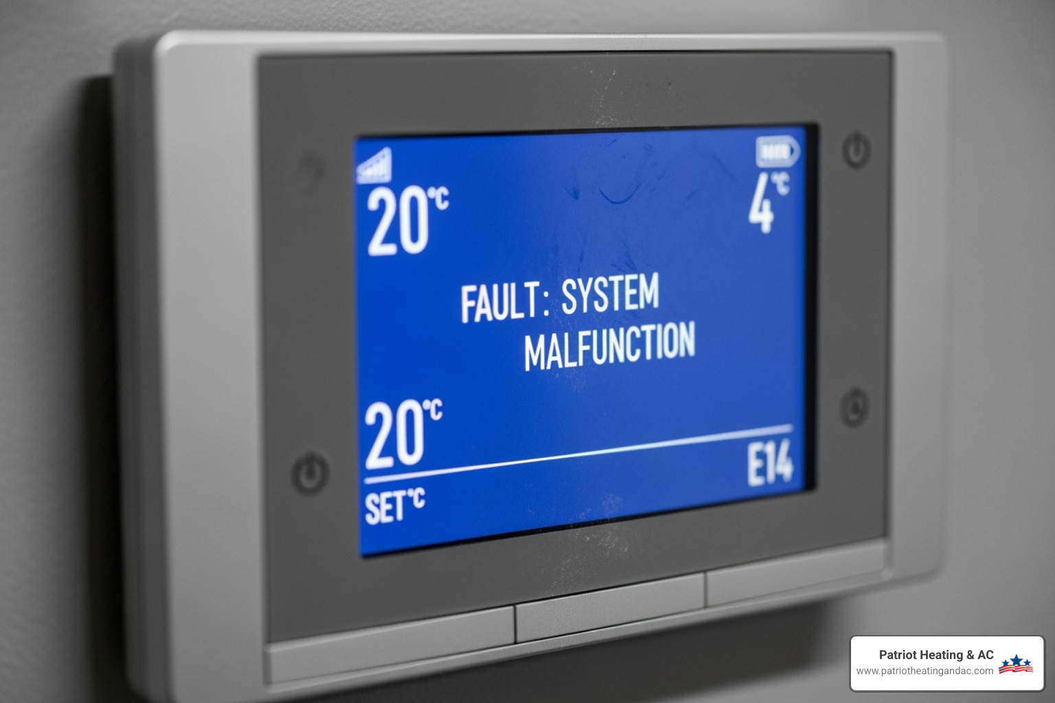 commercial thermostat error - Heating repair Overland Park