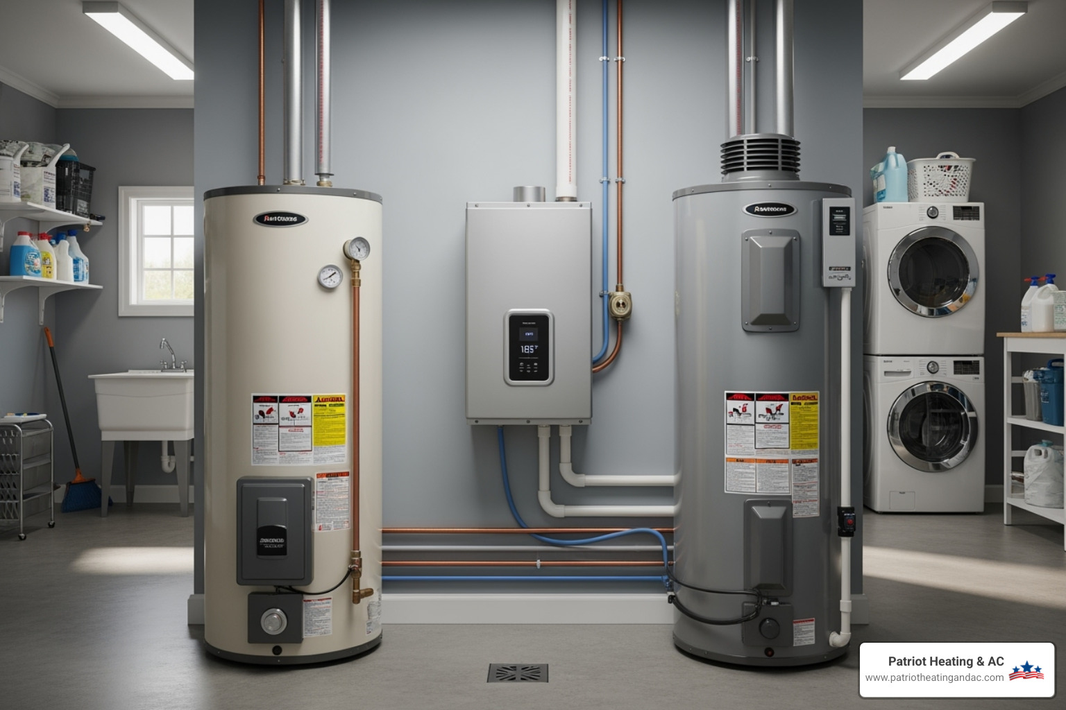 different water heater models (tank, tankless, hybrid) - water heater repair shawnee ks