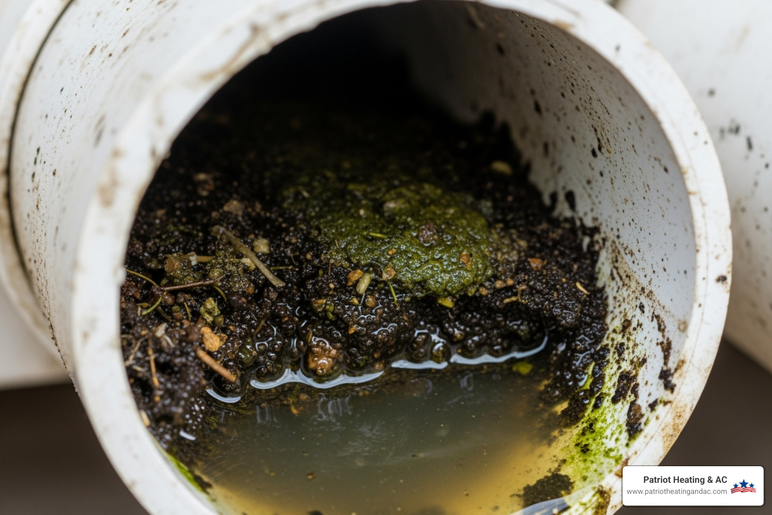 Clogged PVC condensate drain line - Leaking AC unit Clogged PVC condensate drain line - Leaking AC unit