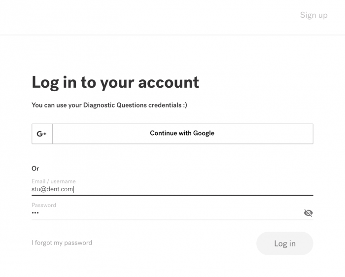 screenshot of EEDI application form