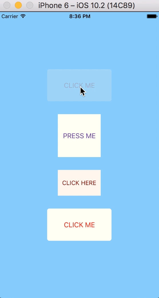 Reusable components React Native emulator