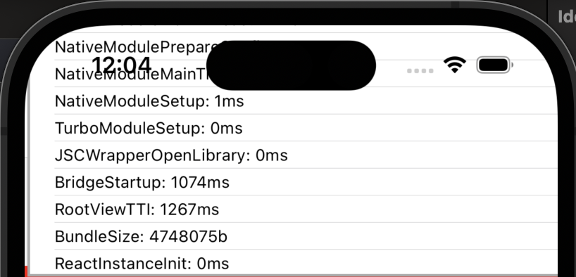 Performance monitor on iOS simulator