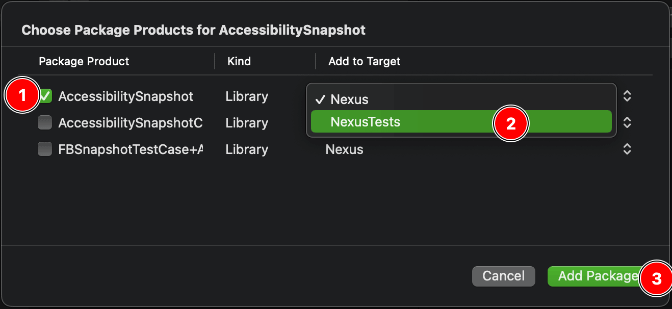 Screenshot showing which checkbox to select and which menu to modify