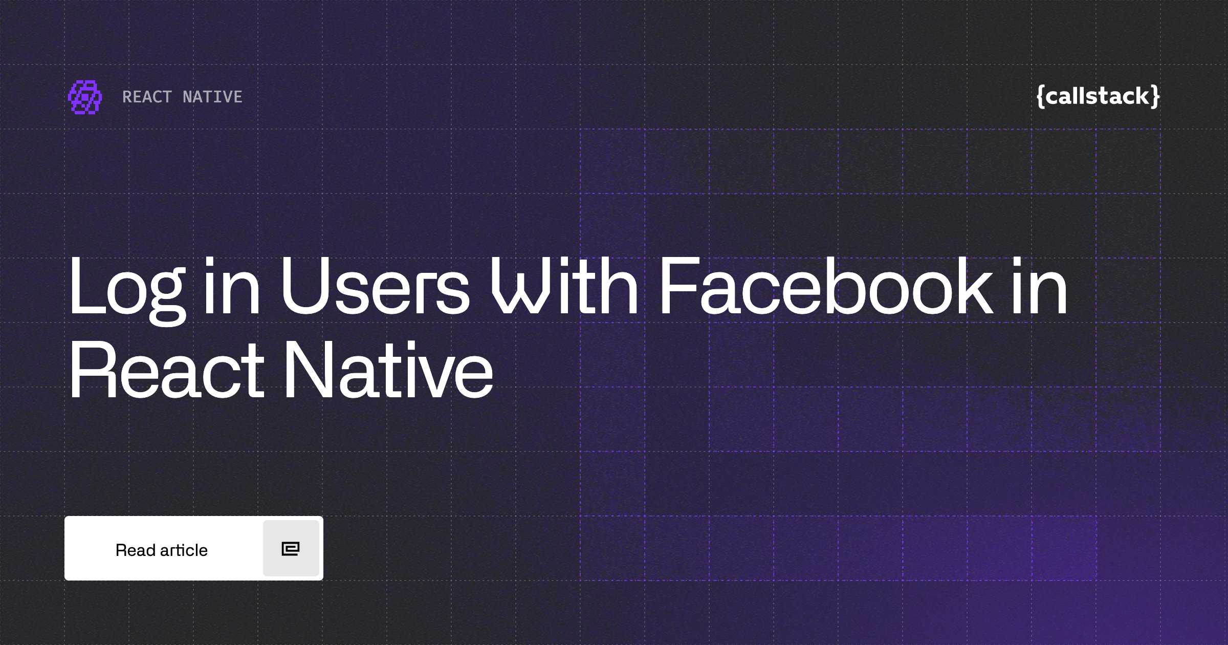 Log in Users With Facebook in React Native