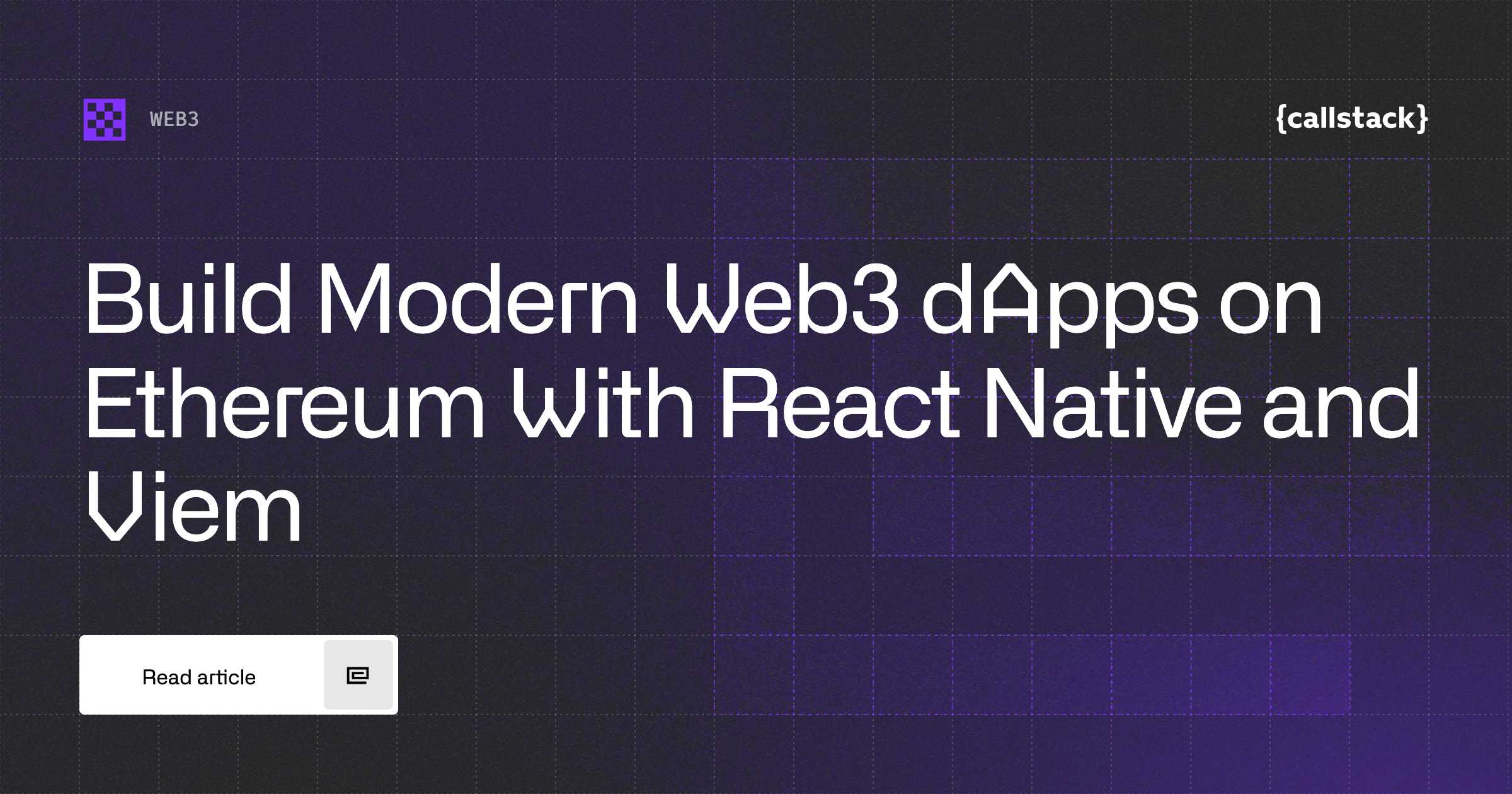 Build Web3 dApps on Ethereum With React Native
